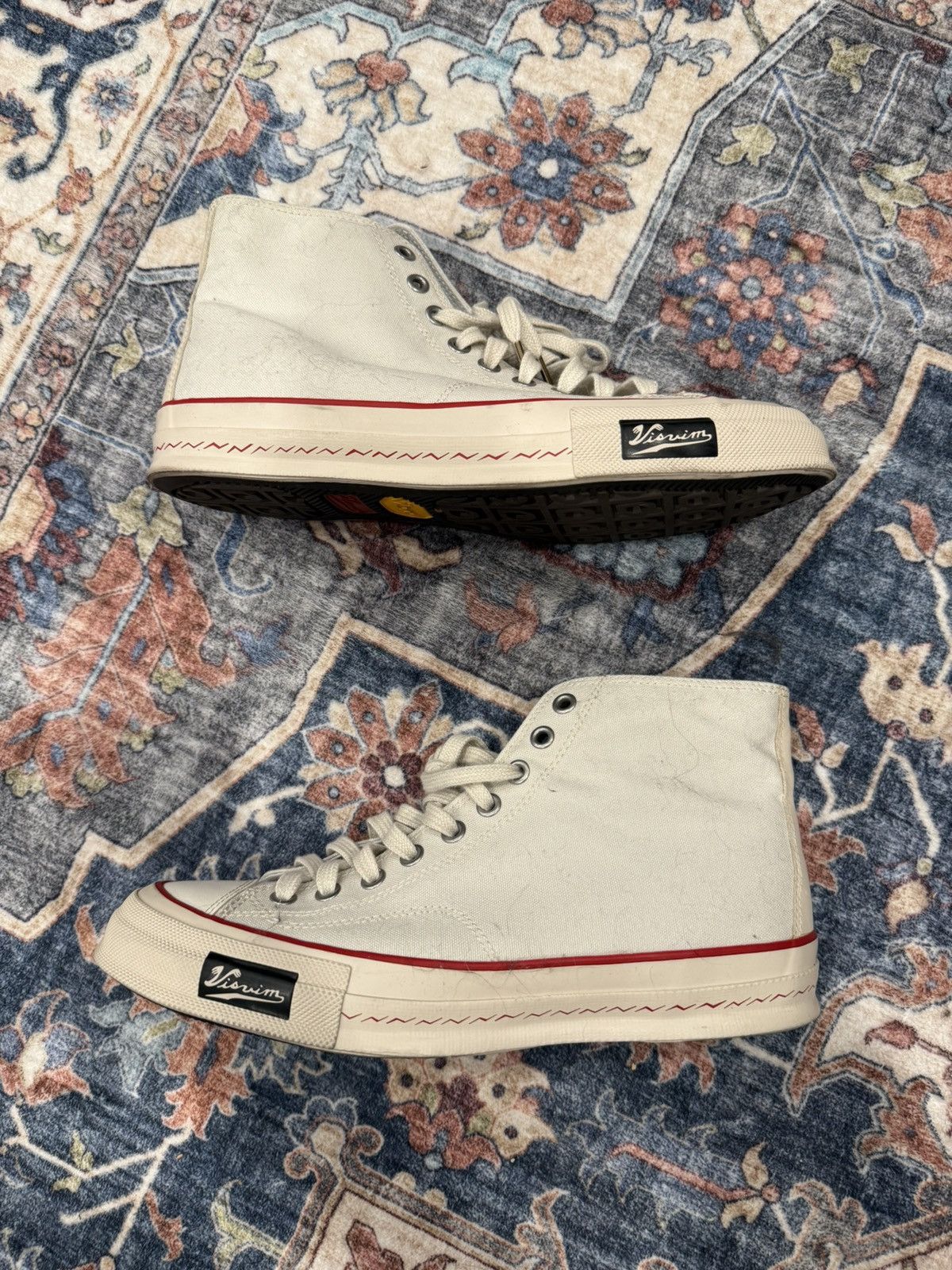 Visvim Visvim skagway hi top sneakers in white Size US 10 / EU 43 - 1 Thumbnail