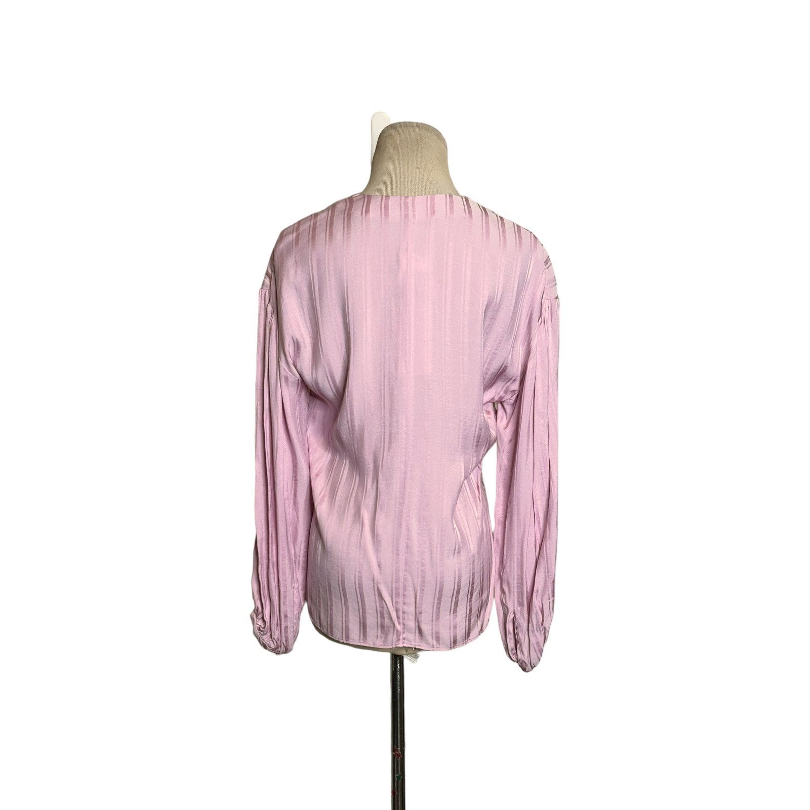Joie Joie Pink Cadmar Satin Button Long Sleeves Blouse size XXS Size XXS / US 00 / IT 34 - 2 Thumbnail