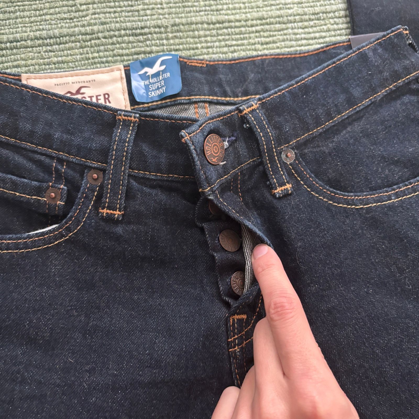 Hollister Deadstock NWT Hollister Dark Blue Super Skinny Jeans 28x30 Size 28" / US 6 / IT 42 - 3 Thumbnail