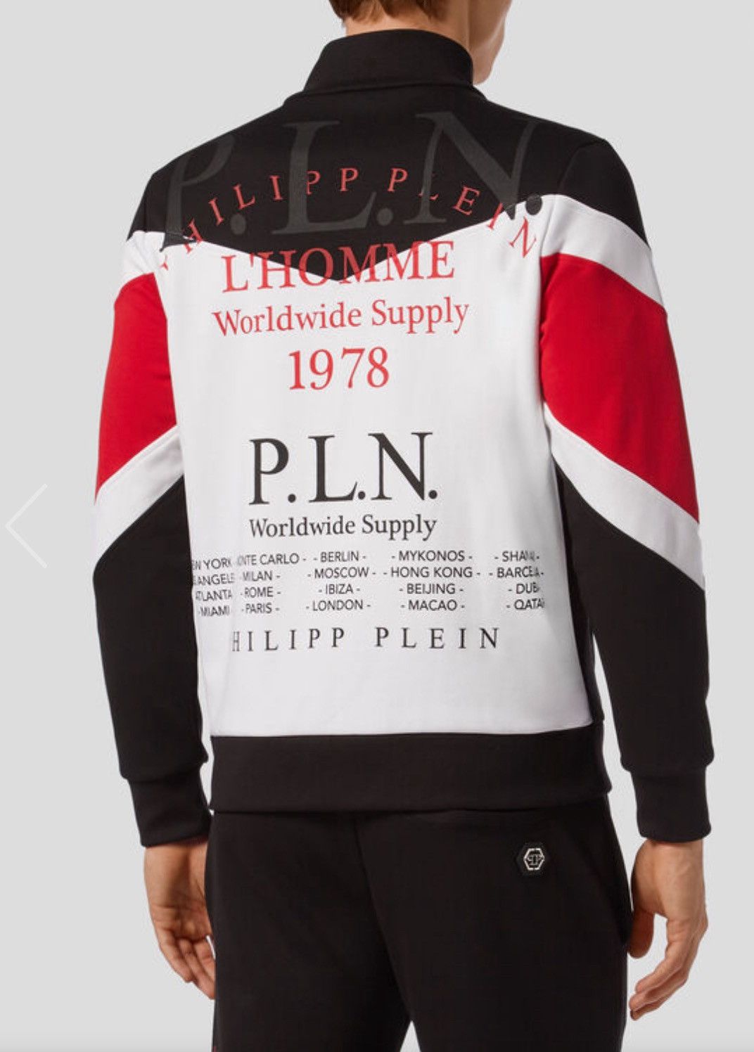 Philipp Plein PHILIPP PLEIN JOGGING JACKET P.L.N. Size US XXL / EU 58 / 5 - 1 Thumbnail