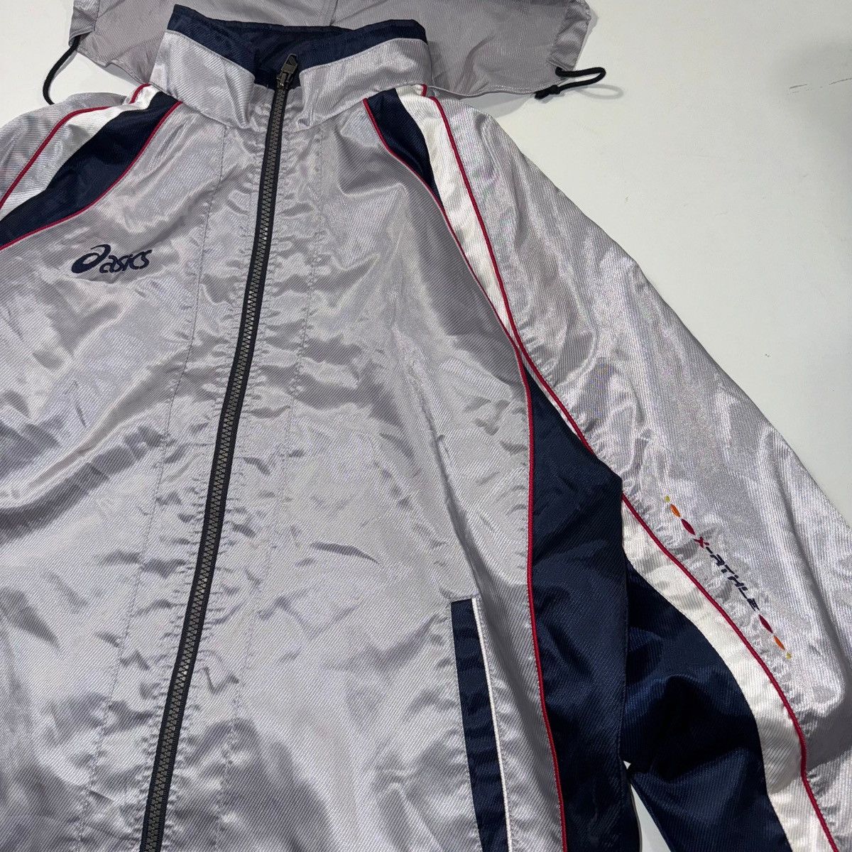 Asics ‼️Free shipping‼️ ASICS japanese raincoat metallic jacket Size US S / EU 44-46 / 1 - 4 Thumbnail