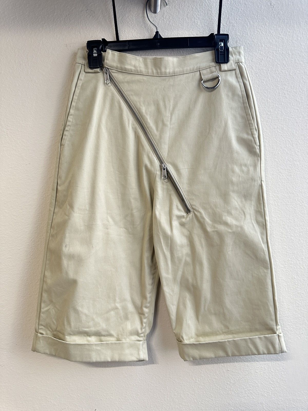 Hood By Air Double zip asymmetric shorts | Grailed