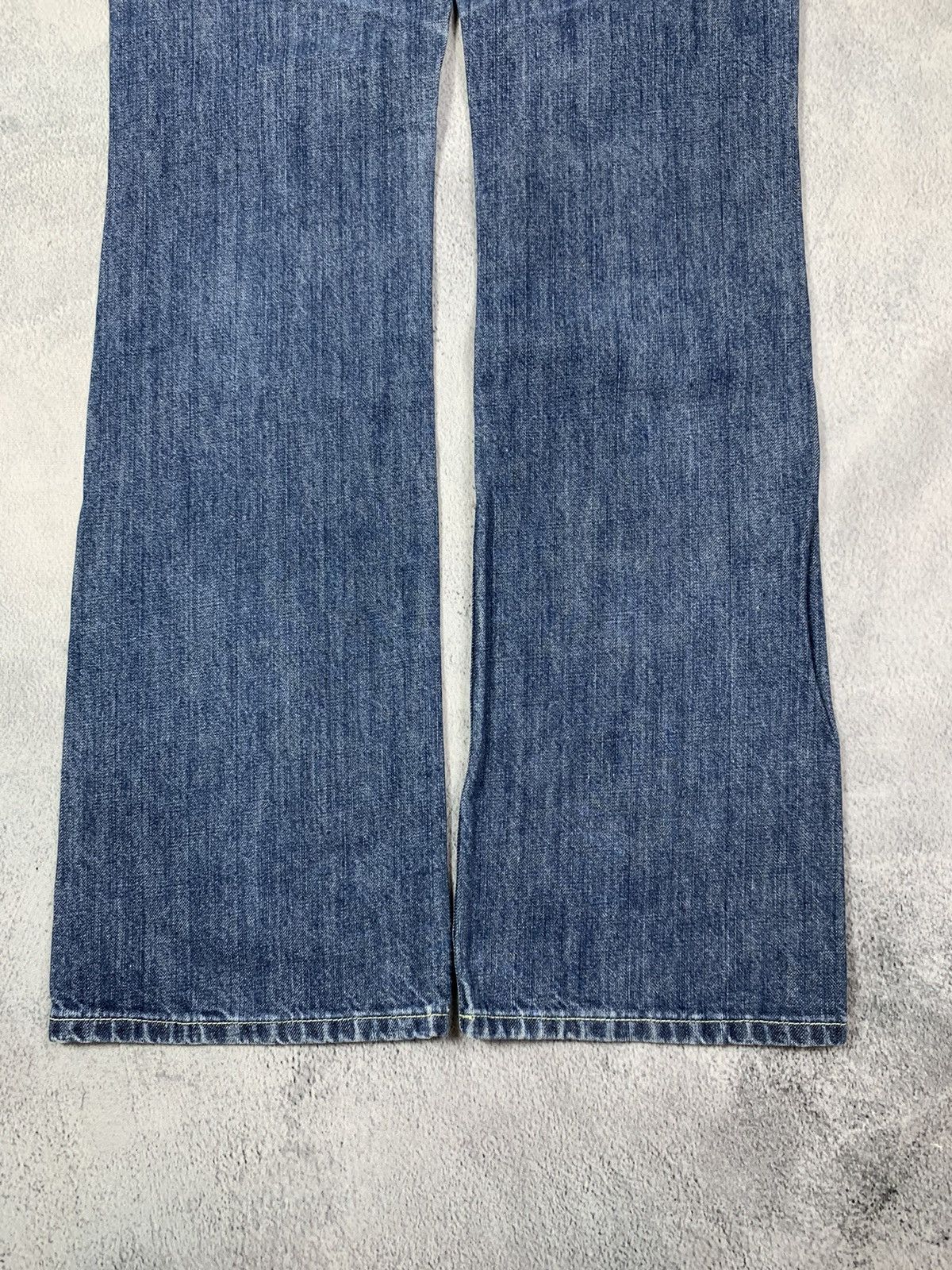 Other Vintage Y2KJapanese denim stripe trousers low rise jeans 30 Size 30" / US 8 / IT 44 - 7 Thumbnail