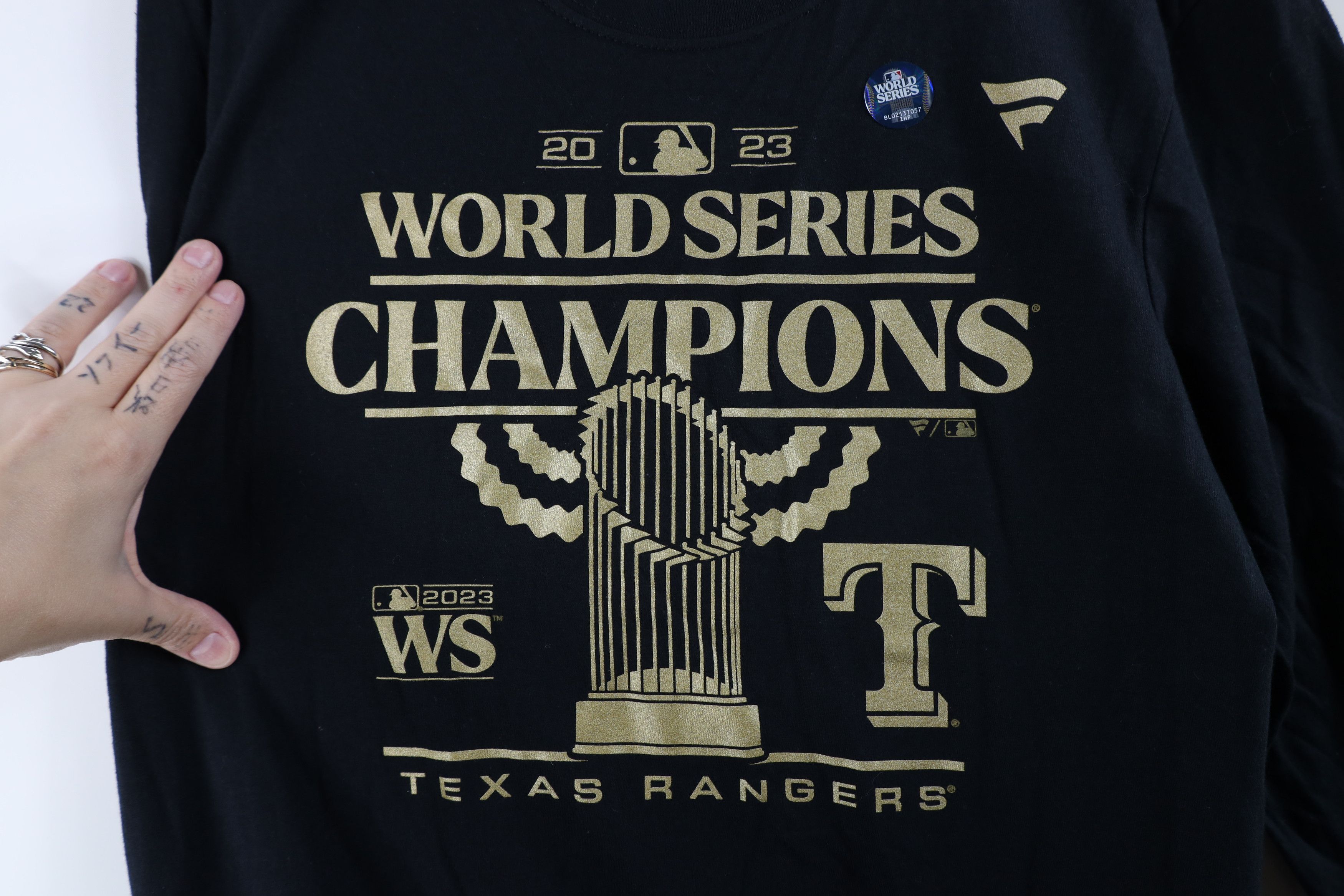 Vintage New Fanatics Series Champs Texas Rangers Long Sleeve T-Shirt Size US M / EU 48-50 / 2 - 4 Thumbnail