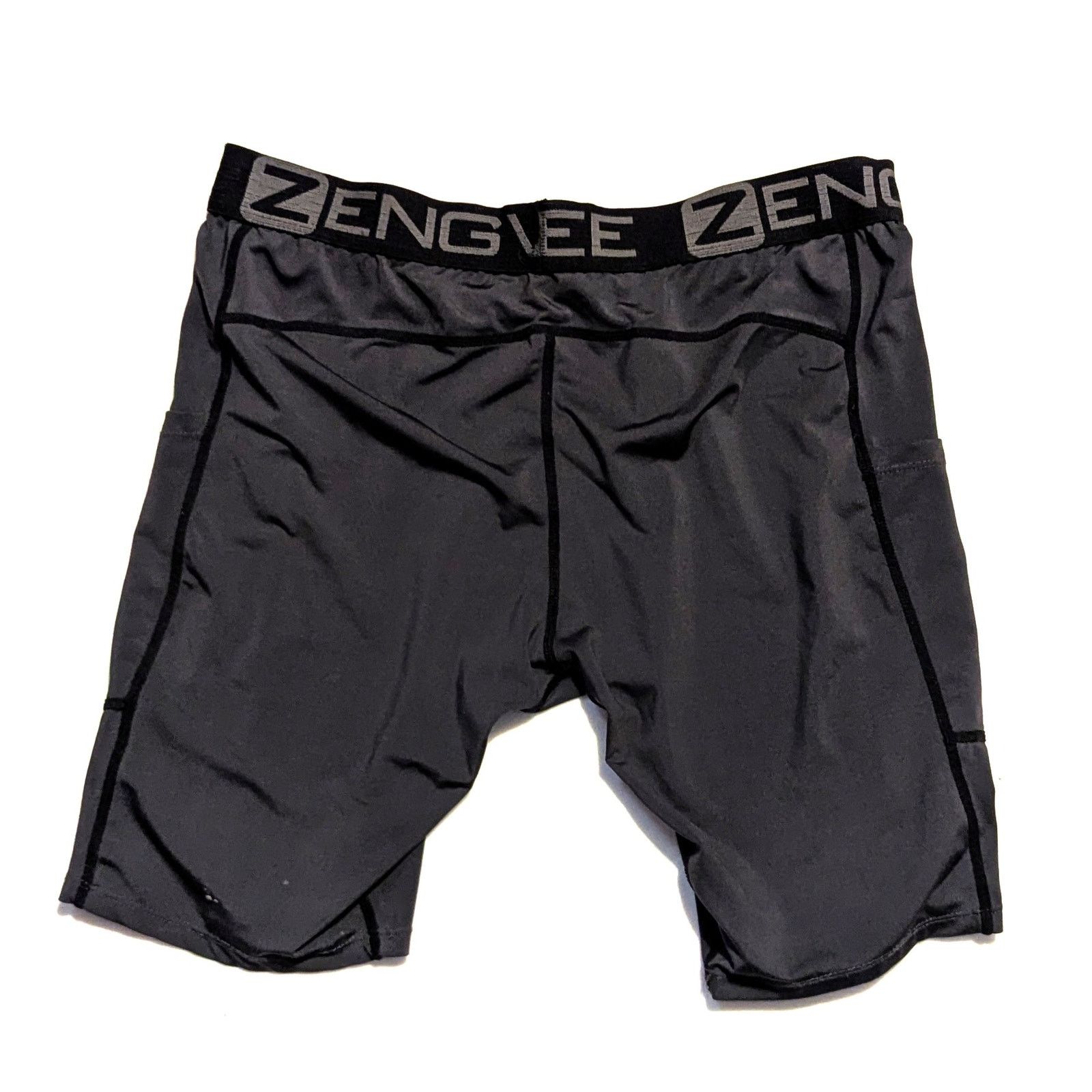 Other ZENGVEE Compression Shorts Men w/ Pocket Running Short Large Size US 36 / EU 52 - 3 Thumbnail