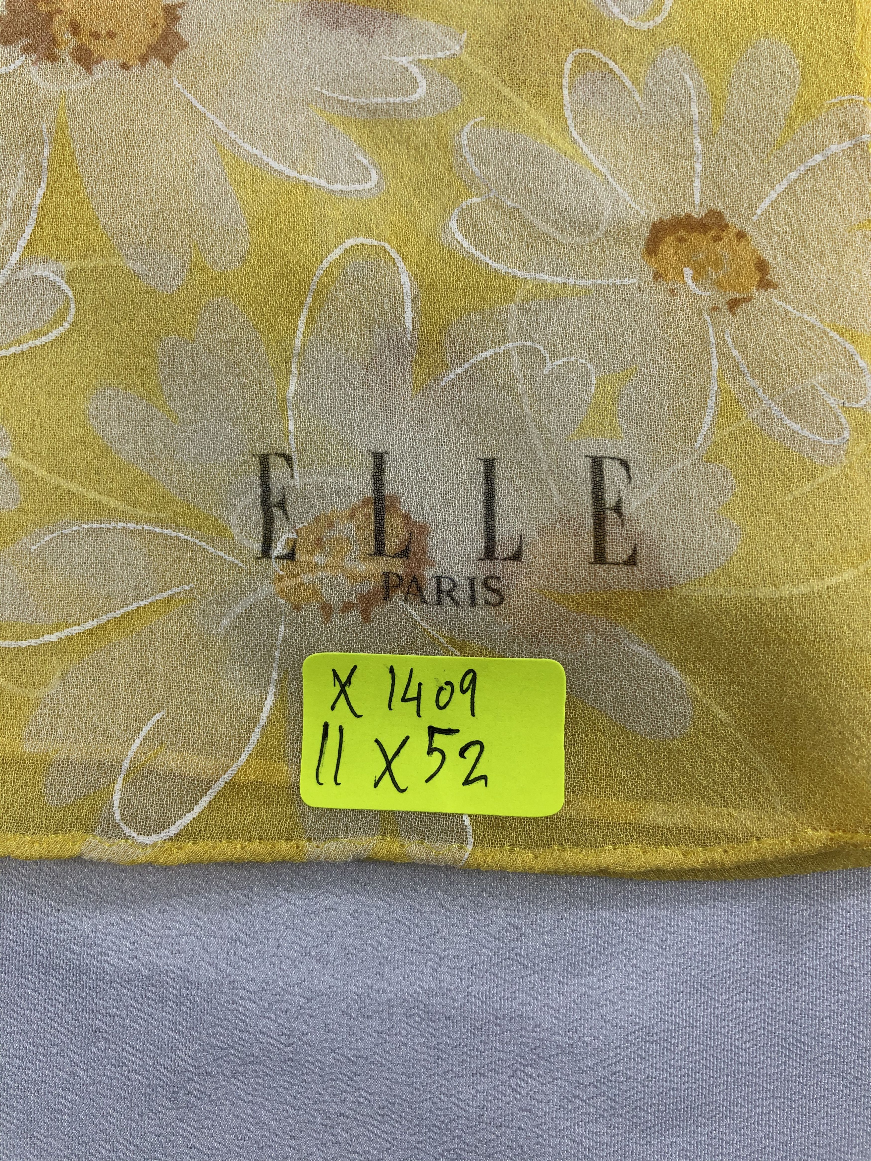 Vintage Vintage Elle Silk Scarf Size ONE SIZE - 6 Thumbnail