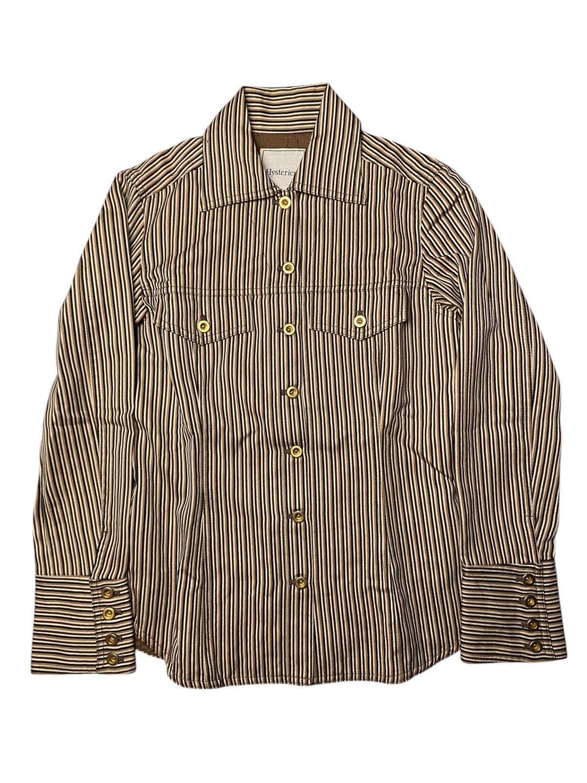 Hysteric Glamour 1990's Hysteric Glamour Tuxedo Gold Button Shirts Size US S / EU 44-46 / 1 - 1 Thumbnail