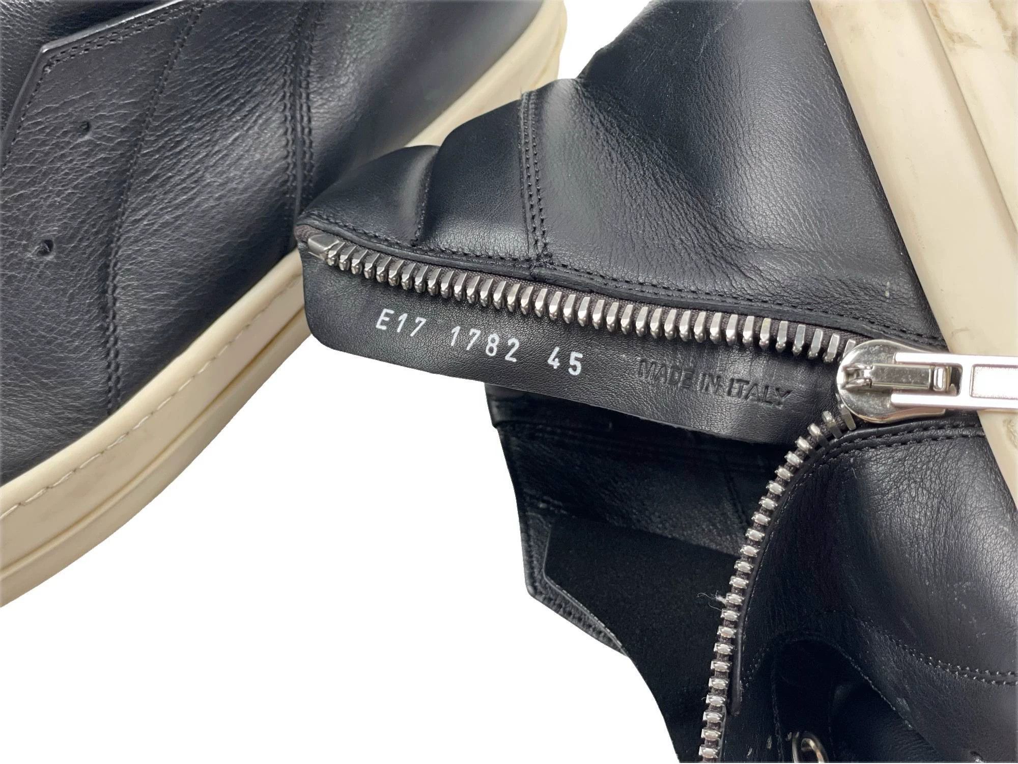 Rick Owens Rick Owens Mainline Island Dunk Mid Calf Leather 45 Size US 12 / EU 45 - 5 Thumbnail