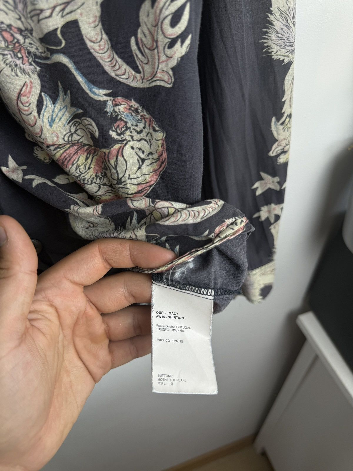 Other Our Legacy dragon printed longsleeve shirt L designer luxury Size US L / EU 52-54 / 3 - 7 Thumbnail