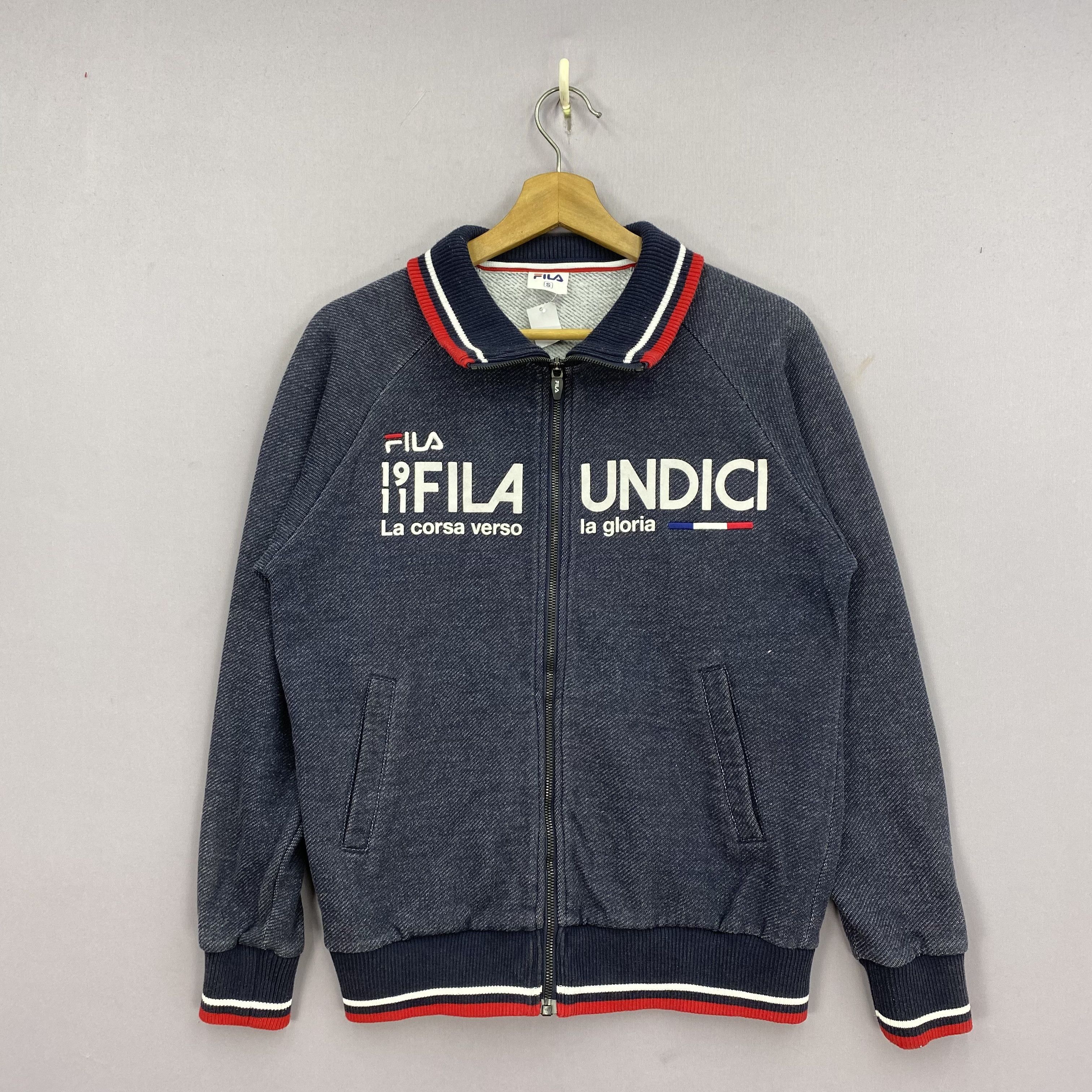 Fila Fila Sweater Zipper Sweatshirt Jumper Pullover Size US S / EU 44-46 / 1 - 1 Thumbnail