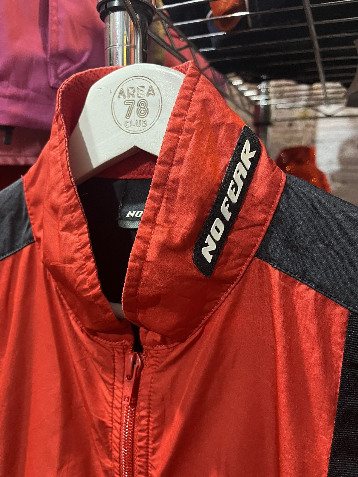 No Fear No Fear Red Black Vest Jacket Rubber Logo 90s Size US S / EU 44-46 / 1 - 3 Thumbnail