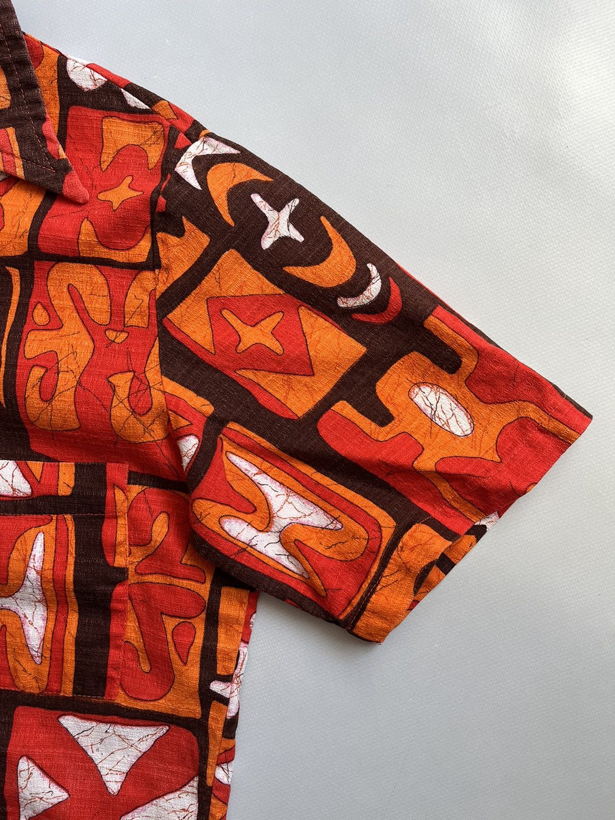 Sears Vintage 60s Sears Kings Road Orange Hawaiian Button Up Shirt Size US M / EU 48-50 / 2 - 15 Thumbnail