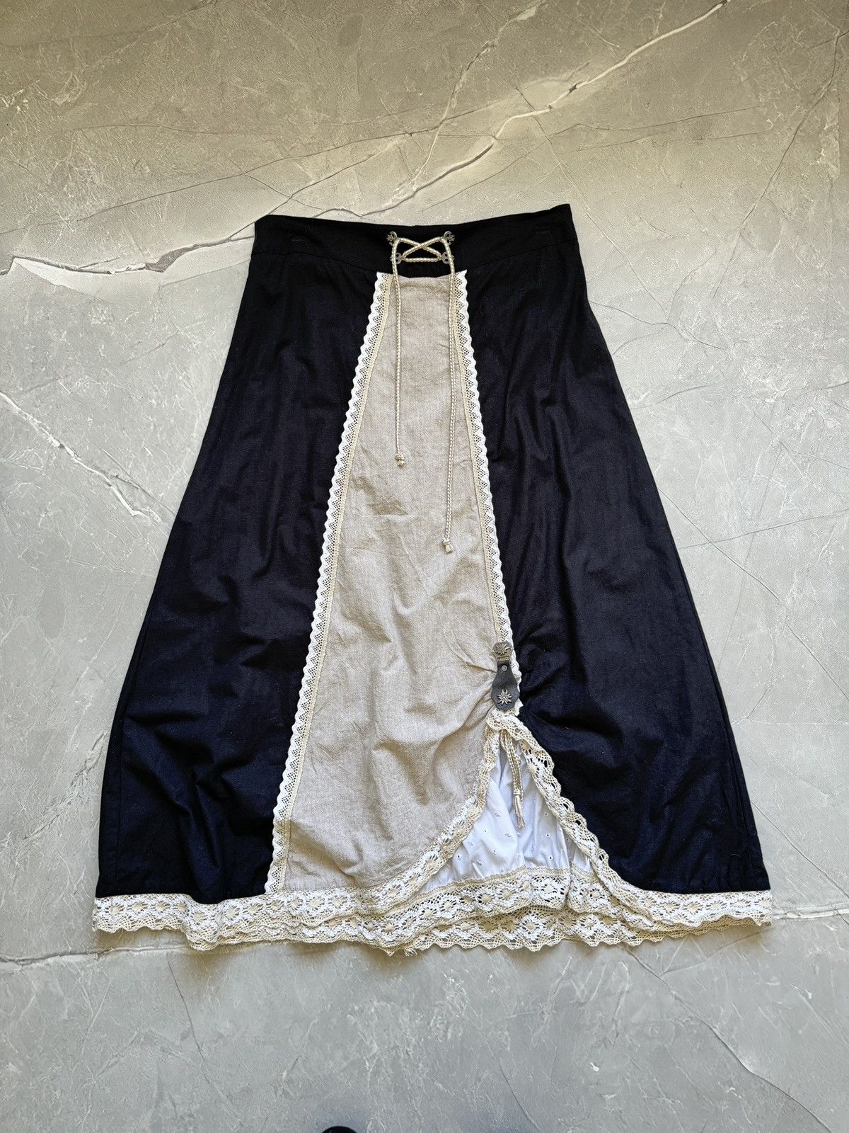 Hysteric Glamour Vintage Stockerpoint Fairy Core Maxi Skirt Gothic Vibe Y2K Size 30" / US 8 / IT 44 - 2 Thumbnail