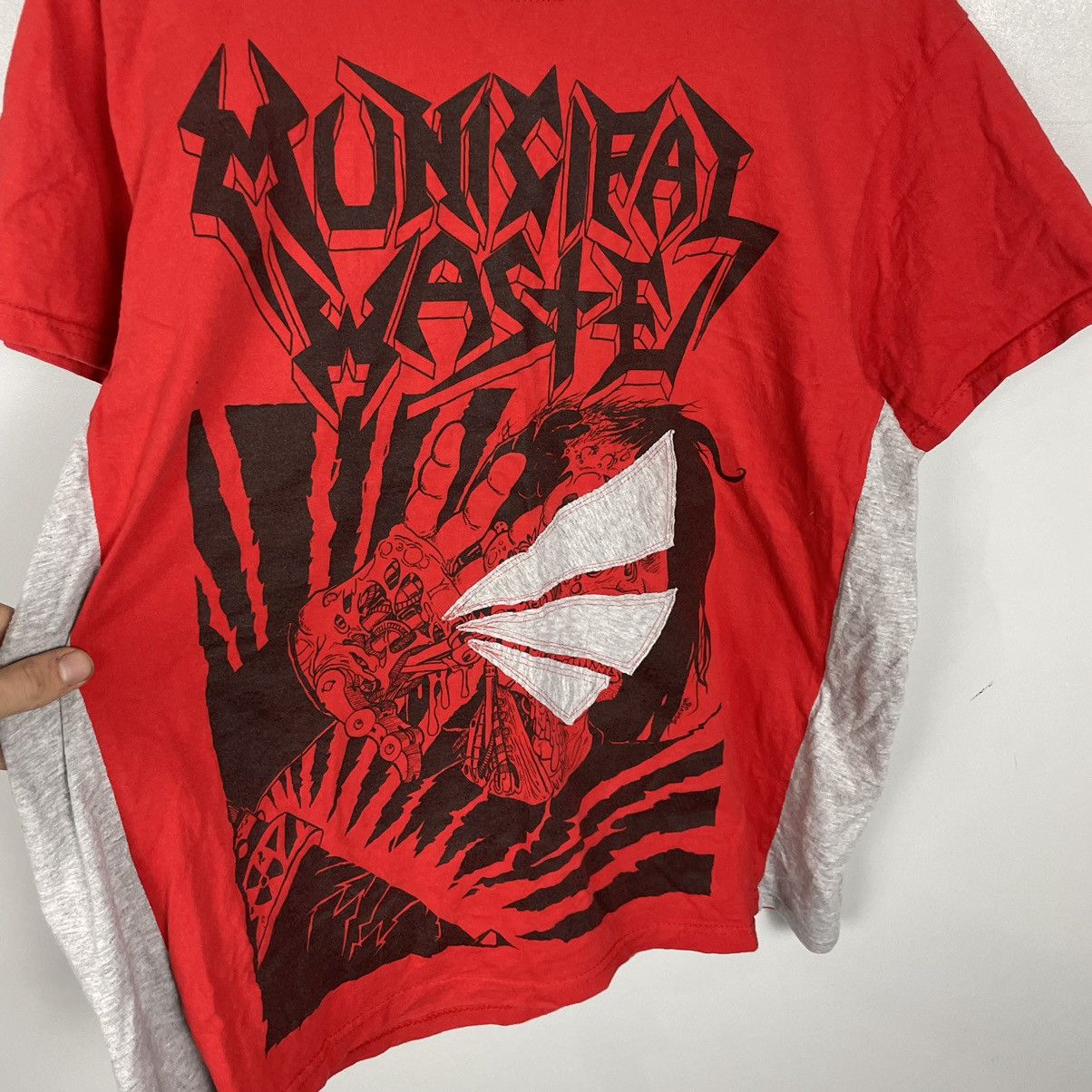 Band Tees × Vintage Vintage Municipal Waste retro T-shirt Size US L / EU 52-54 / 3 - 6 Thumbnail