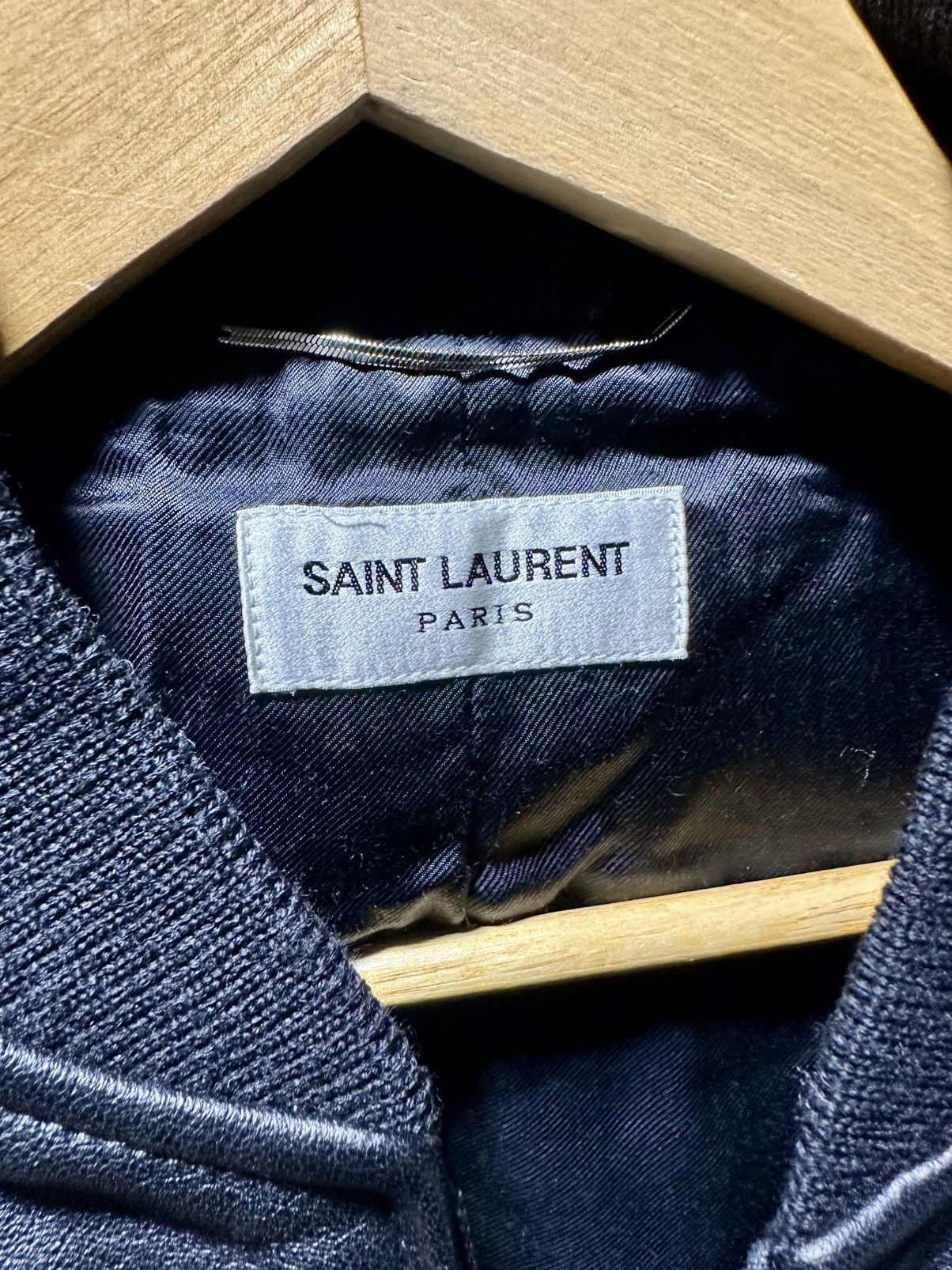 Saint Laurent Paris Saintlaurent paris leather/wool bomber jacket Size US M / EU 48-50 / 2 - 8 Thumbnail