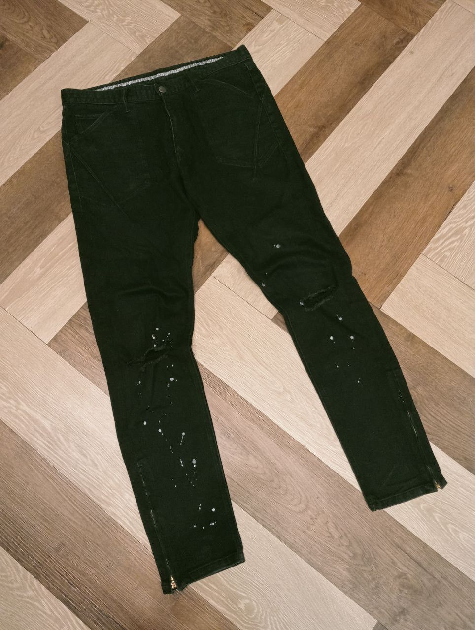 Number (N)ine NUMBER NINE JAPAN STRETCH PAINTER PANTS Size US 34 / EU 50 - 2 Thumbnail