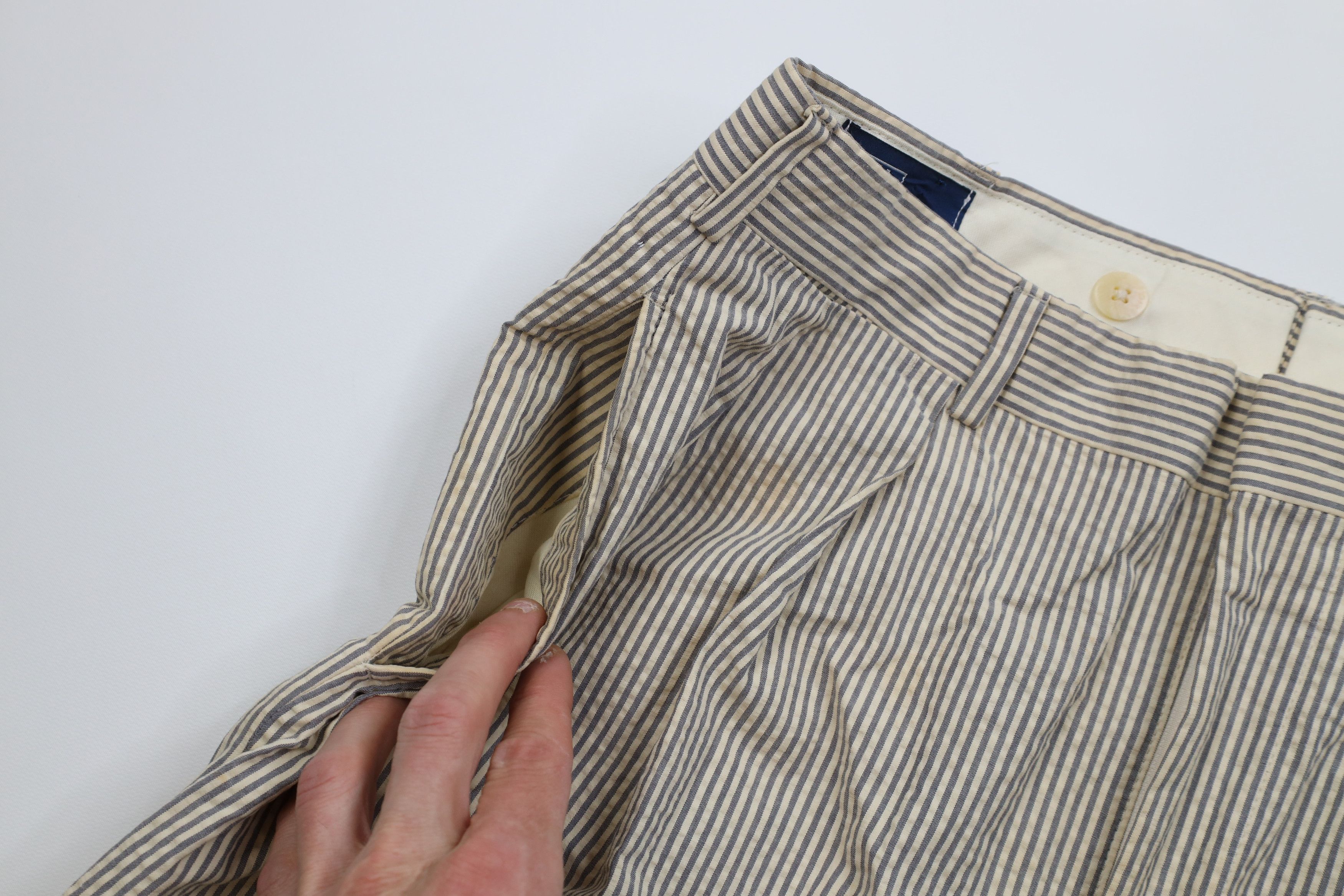 Polo Ralph Lauren Vintage 70s Ralph Lauren Seer Sucker Wide Leg Pants USA Size US 32 / EU 48 - 10 Thumbnail