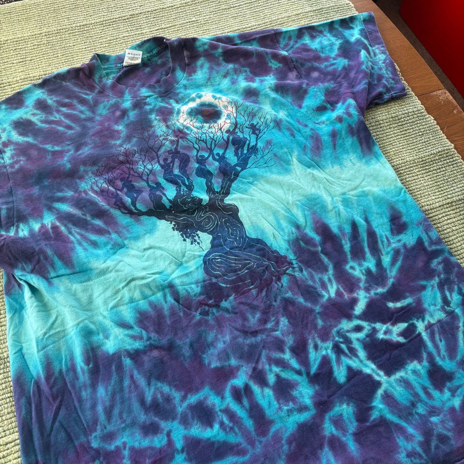 Fruit Of The Loom × Vintage Vintage 1990s Tie Dye Single Stitched Hippie Art Tee Sz XXL Size US XXL / EU 58 / 5 - 7 Thumbnail