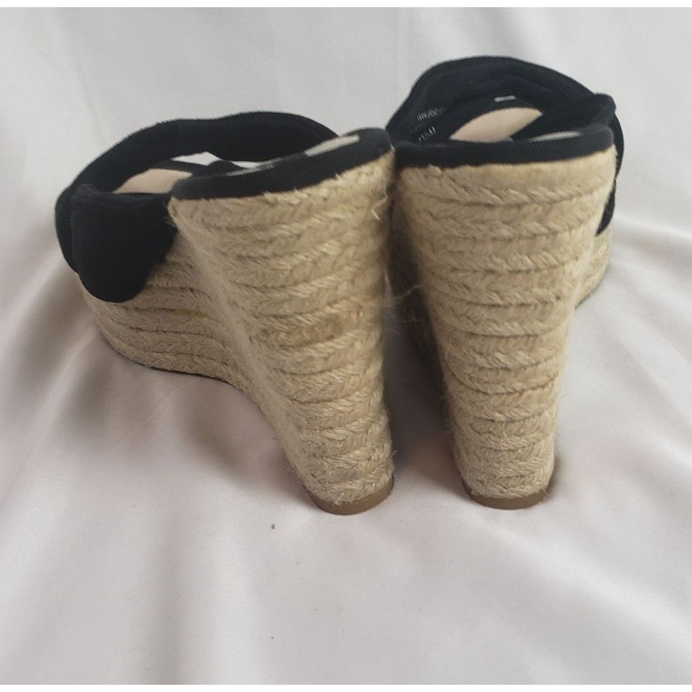 Nine West Nine West Black Suede Espadrille Wedge Sandals Womens Size 7 Size US 7.5 / IT 37.5 - 2 Thumbnail