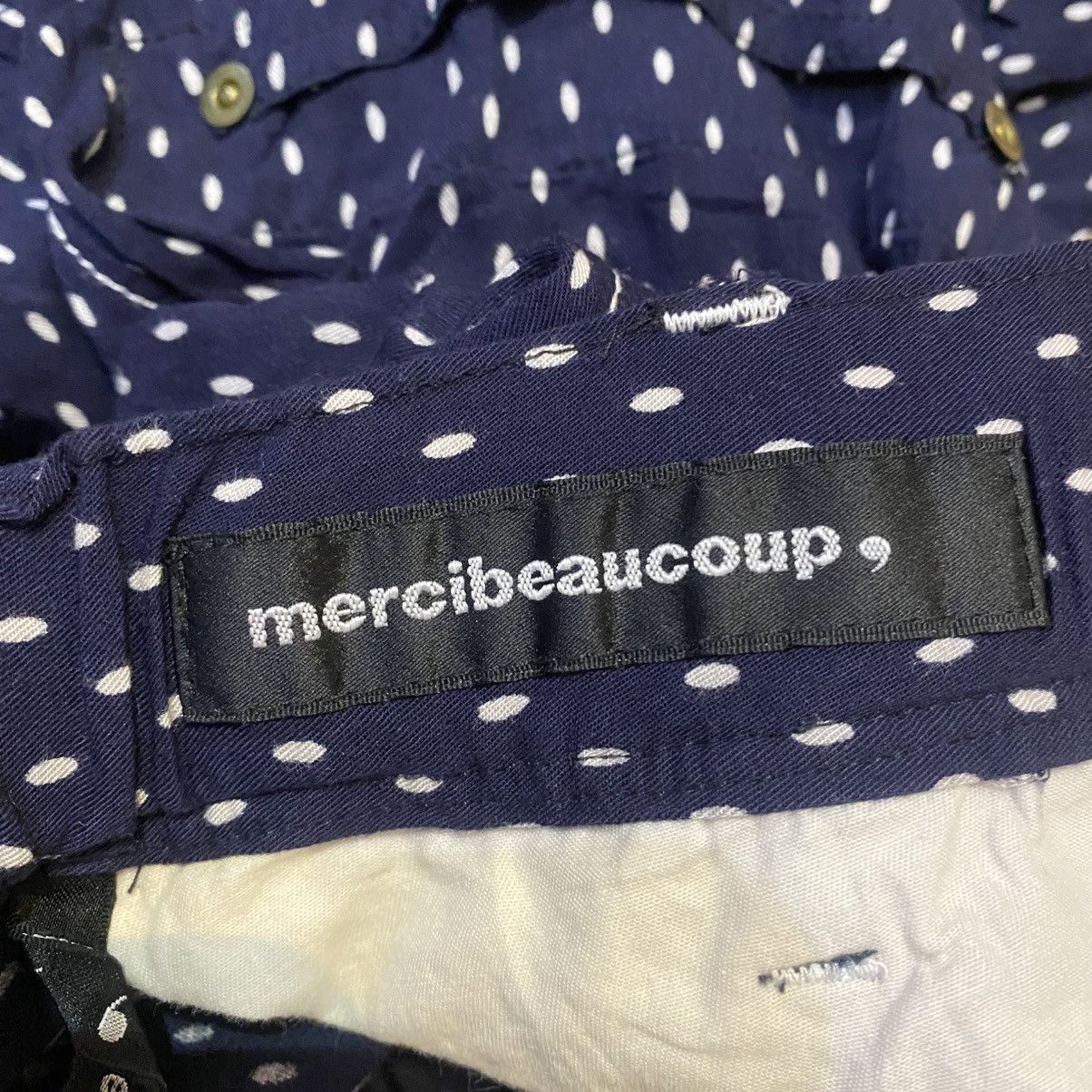 Issey Miyake 2000s Mercibeaucoup By Issey Miyake Polkadot Pants Size 26" / US 2 / IT 38 - 16 Thumbnail