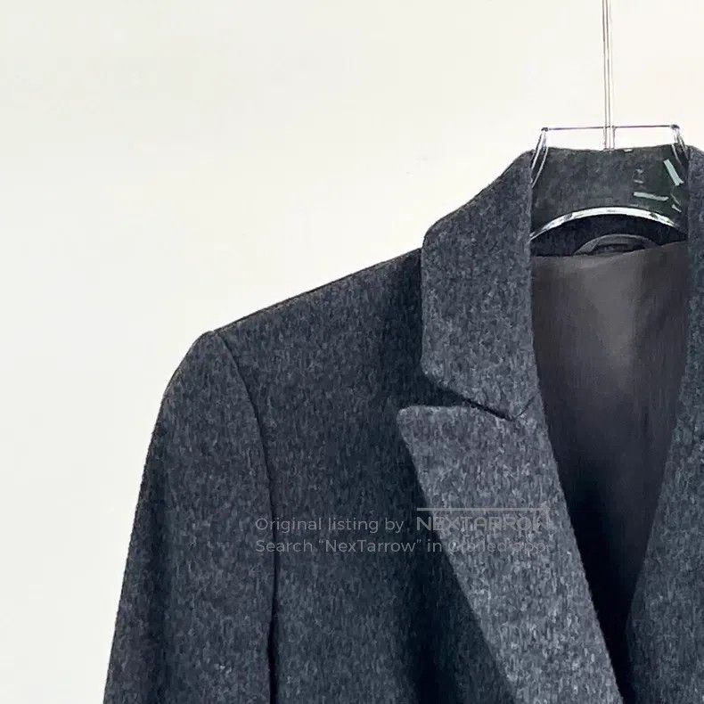 Brunello Cucinelli Brunello Cucinelli Dark Grey Double Breasted Cashmere Coat Size S / US 4 / IT 40 - 3 Thumbnail