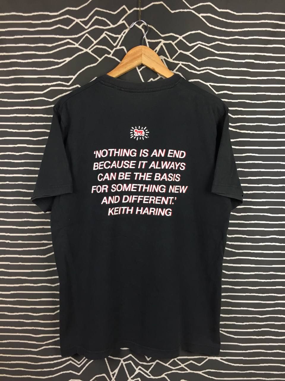 Keith Haring Uniqlo X Keith Haring Nothing Is An End Quote Pop Art Tee Size US L / EU 52-54 / 3 - 1 Thumbnail