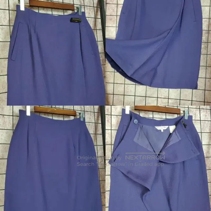 Dior Dior Purple Wool Mini Skirt for Women . Size 33" - 3 Thumbnail