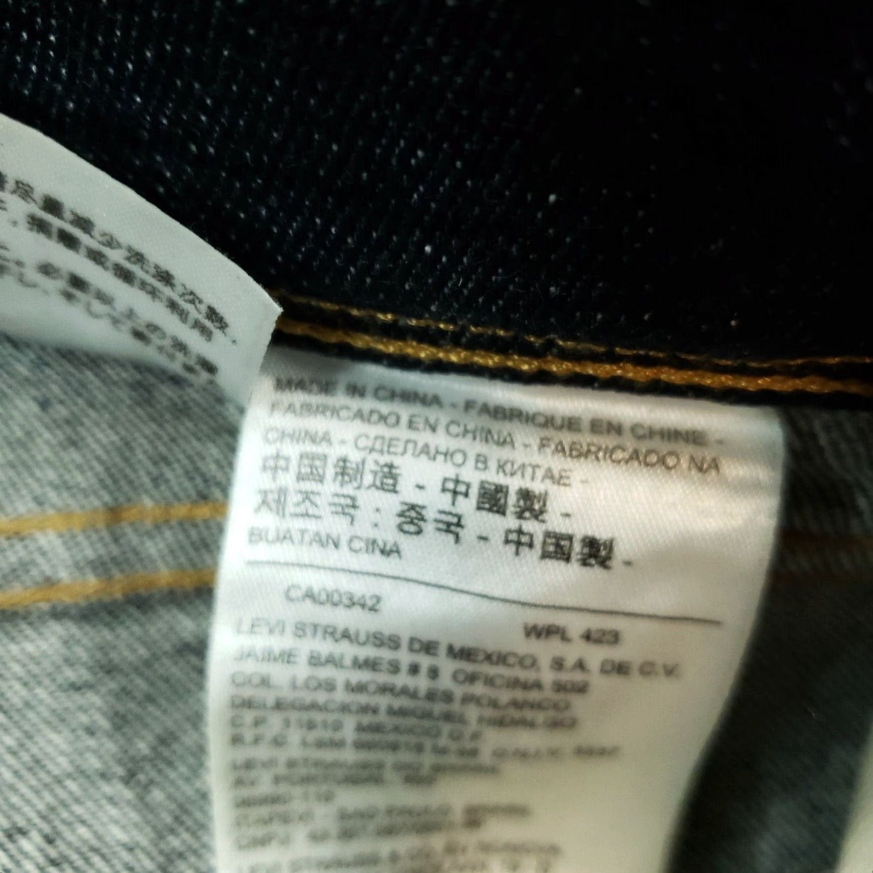 Levi's Levis 514 Straight Leg Jeans Mens 38x33 Blue Mid Rise Stretch 5 Pocket Size US 38 / EU 54 - 7 Thumbnail