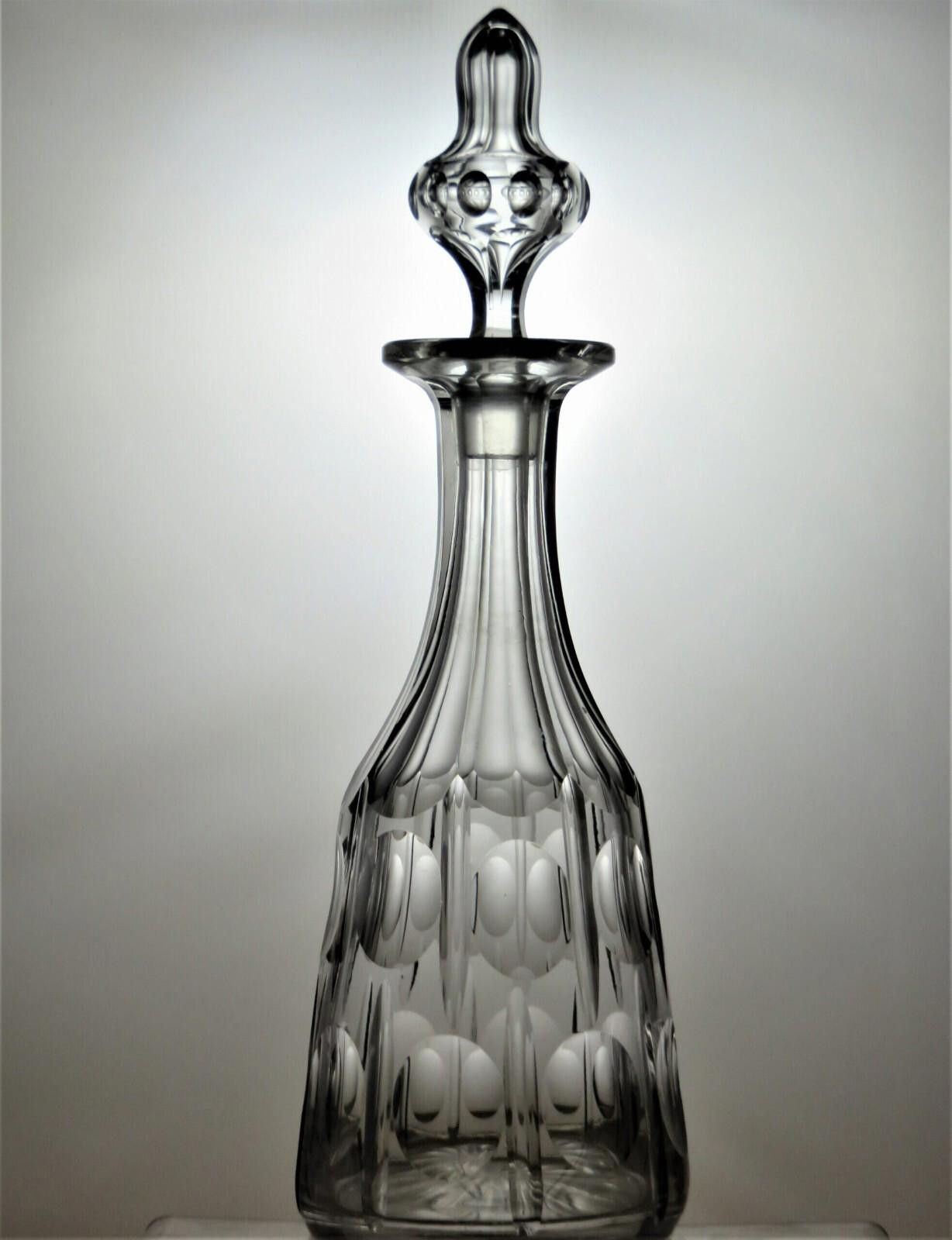 The Unbranded Brand Antique Rare Cut Glass Decanter With Stopper 14 1/2" - 15C Size ONE SIZE - 1 Thumbnail