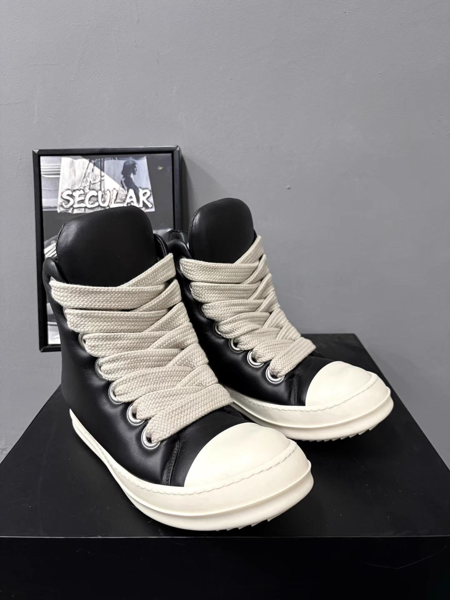 Rick Owens RickOwens Mainline Puff High-top Sneakers K34 Size US 8 / EU 41 - 3 Thumbnail