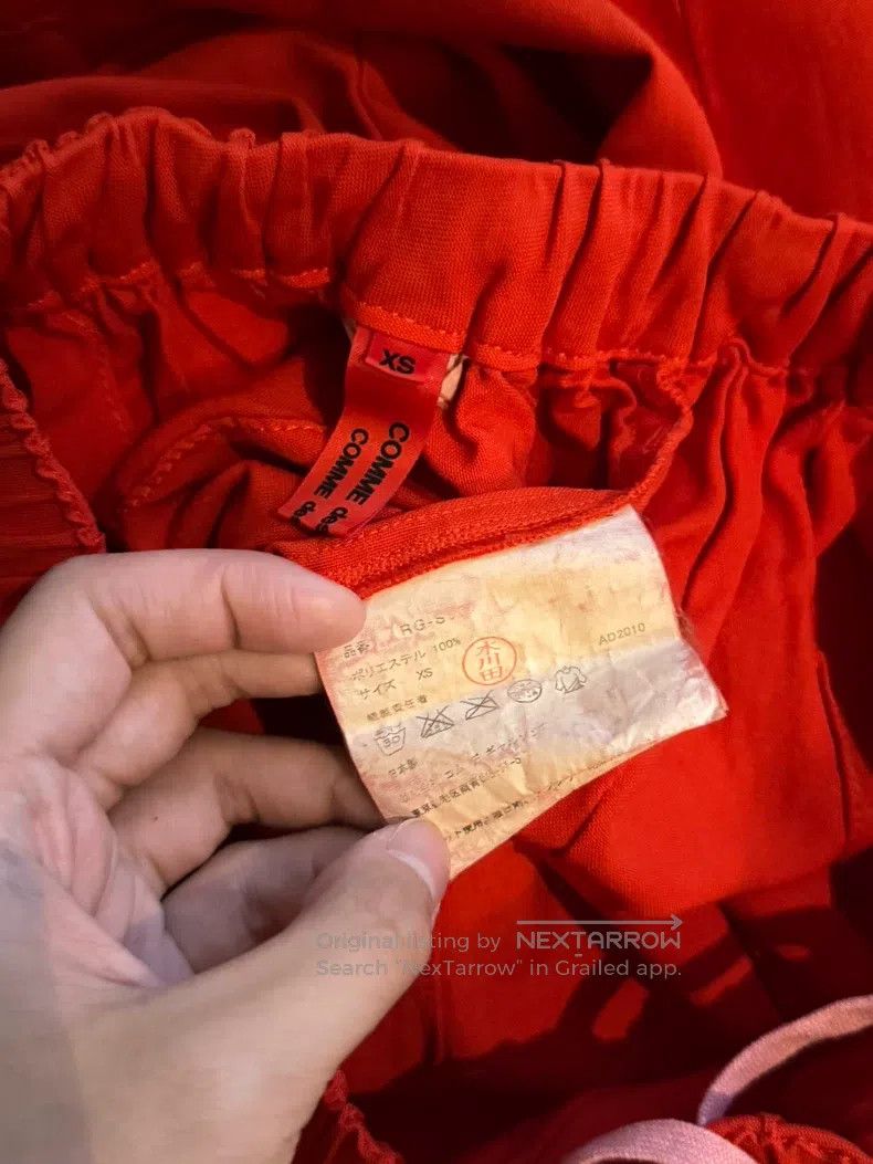 Other Comme Des Garcons size XS Red spliced half skirt Size 23" - 8 Thumbnail
