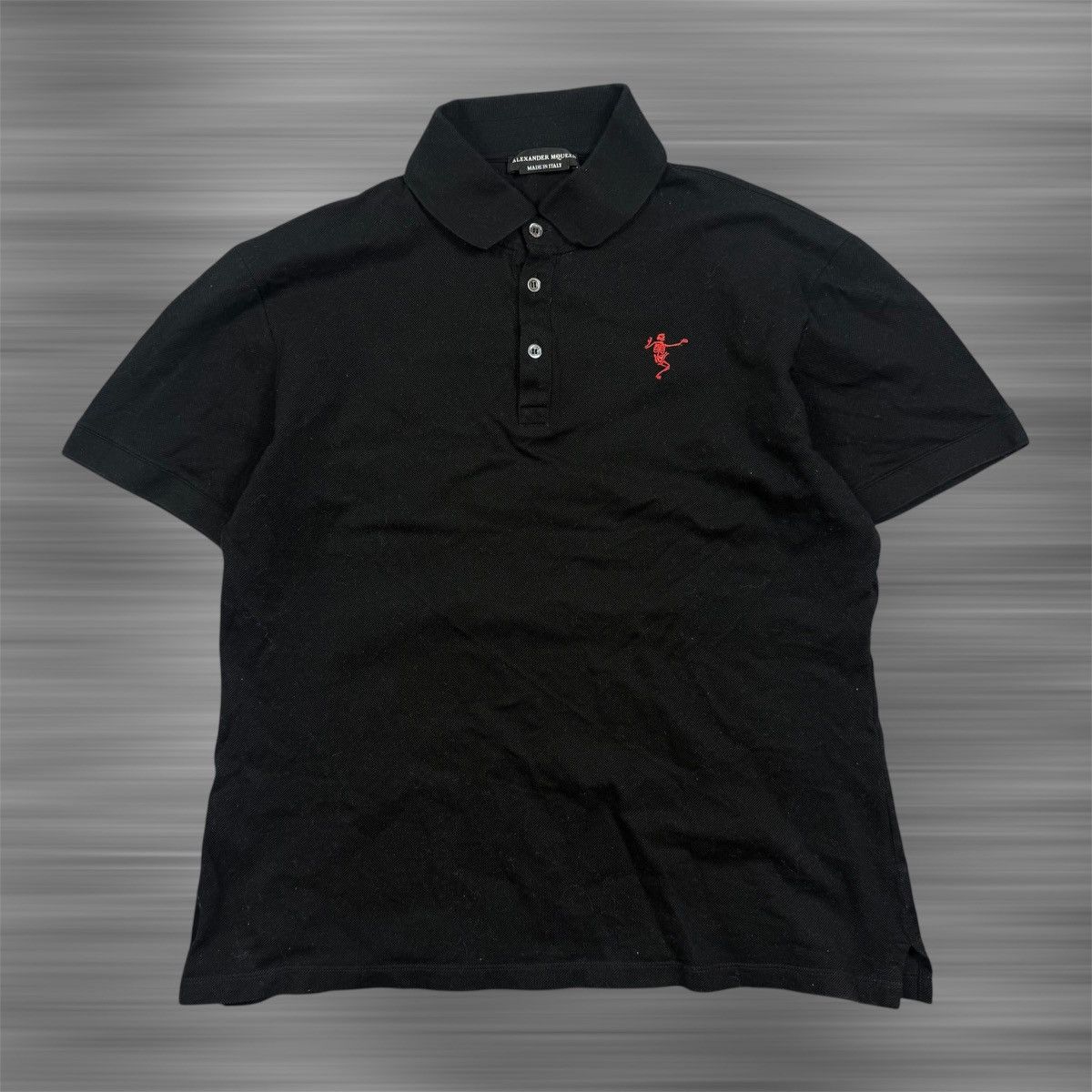 Alexander McQueen ALEXANDER MCQUEEN Dancing Skeleton honeycomb polo Size US XL / EU 56 / 4 - 1 Thumbnail
