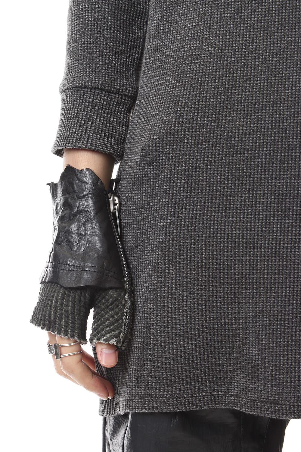 D.Hygen D.HYGEN Horse Leather Zip Gloves (BLACK) | Grailed