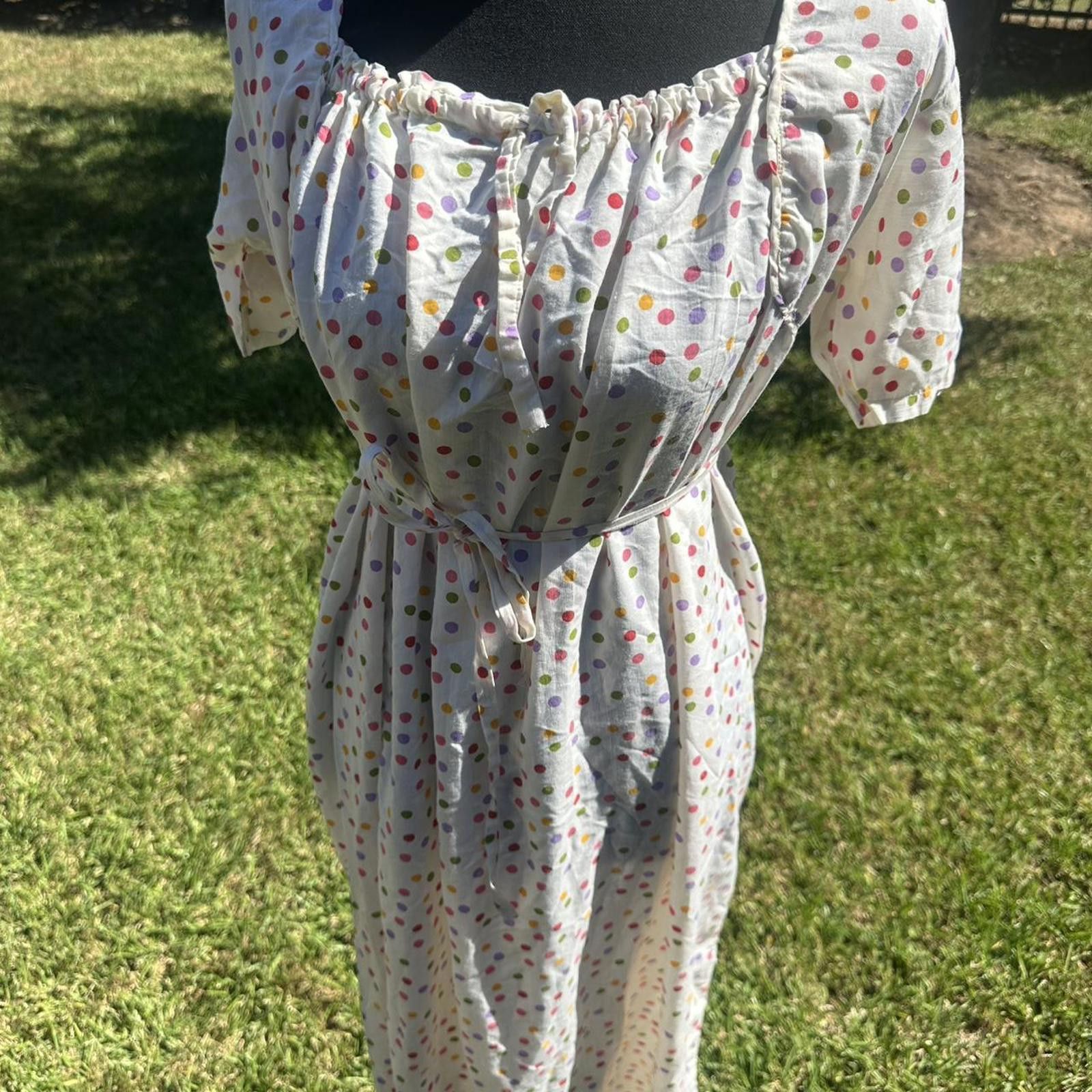 Other Cute vintage polka dot maxi dress with a boho vibe Size S / US 4 / IT 40 - 2 Thumbnail