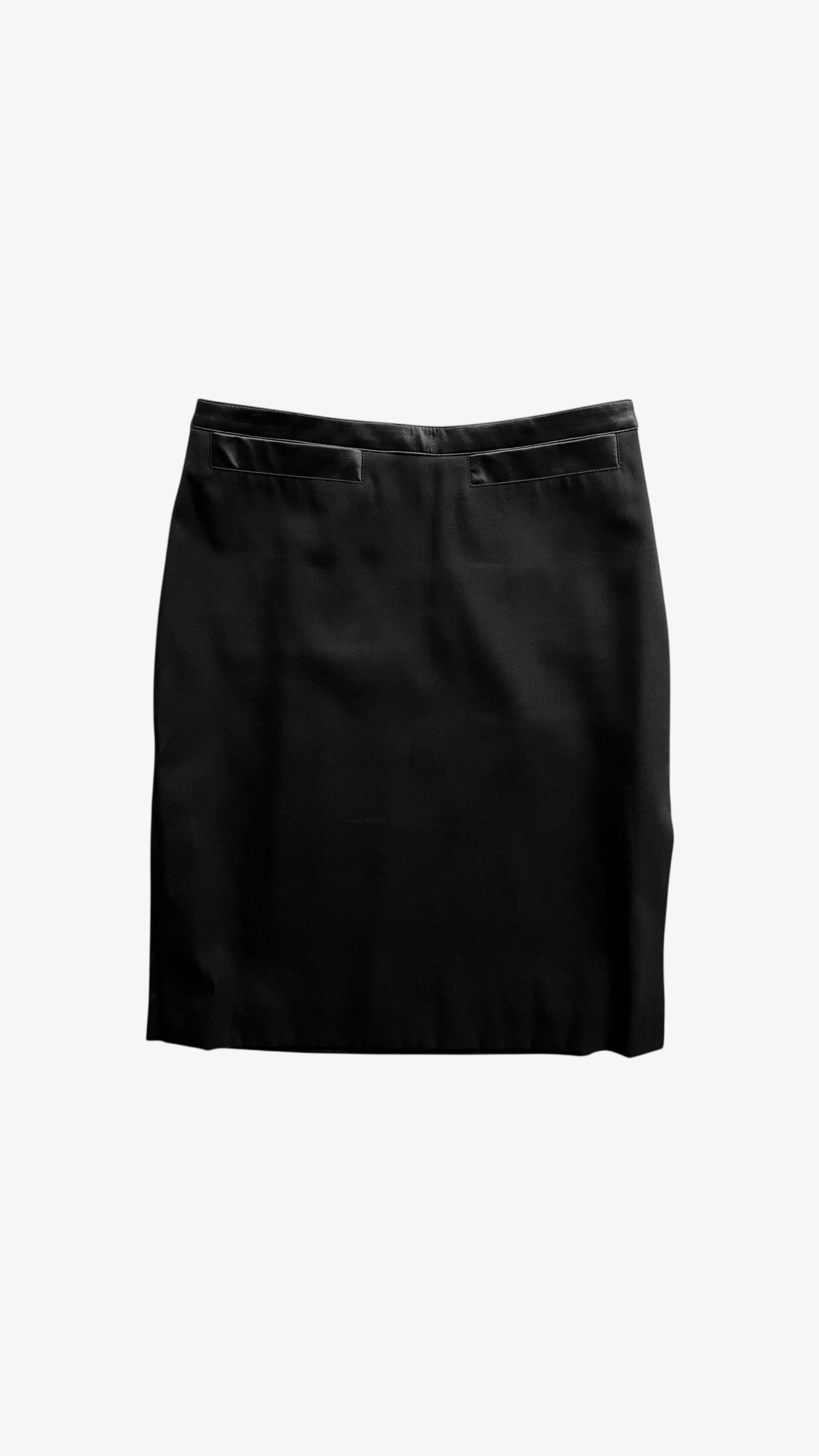 Versace Vintage 90s Women's Versace Jeans Couture Black Slim Skirt Size 27" / US 4 / IT 40 - 1 Thumbnail