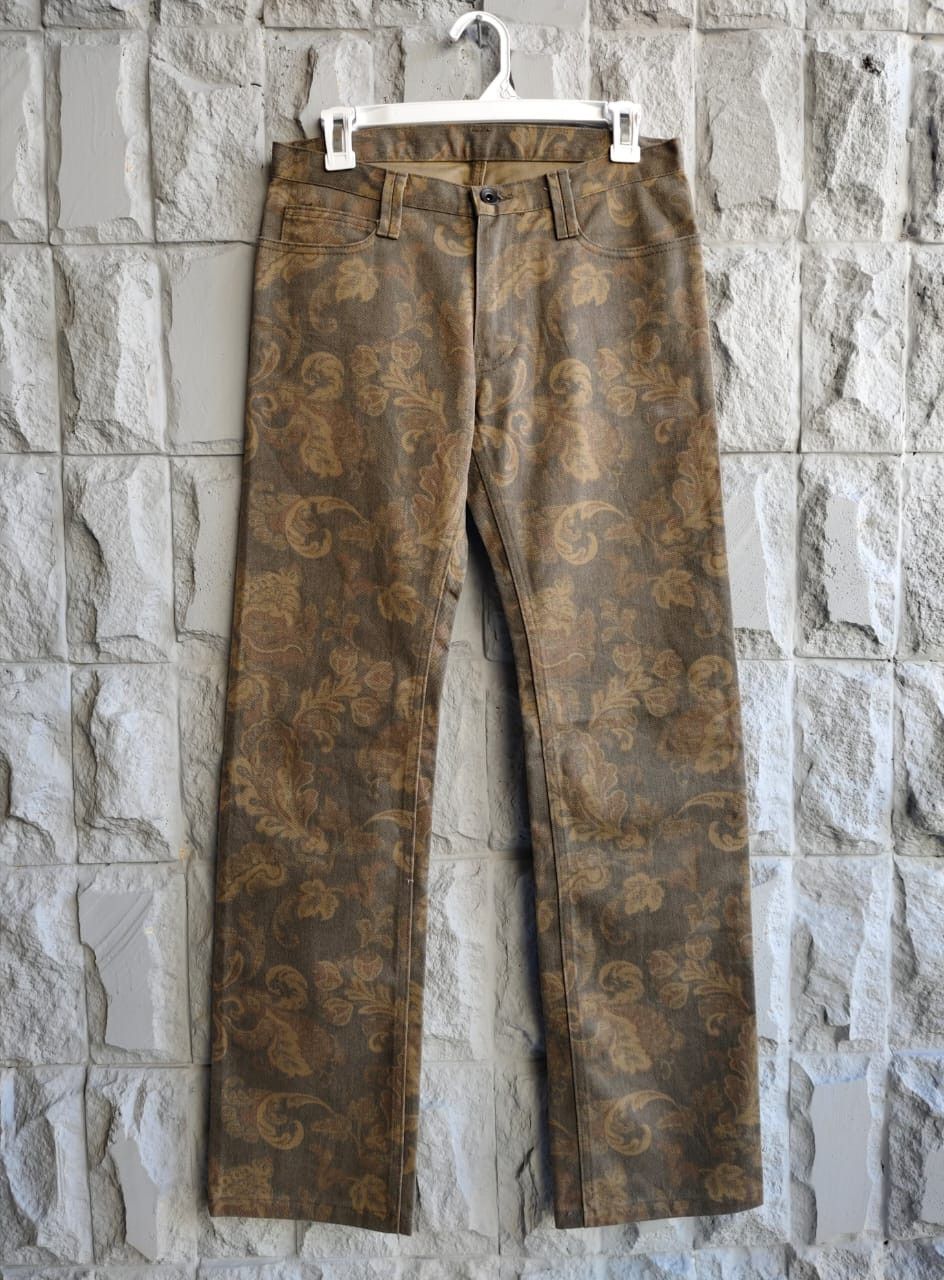 Roar × Vintage 💥Vintage Roar Japan Florals Art Pattern Trousers Size US 29 - 1 Thumbnail