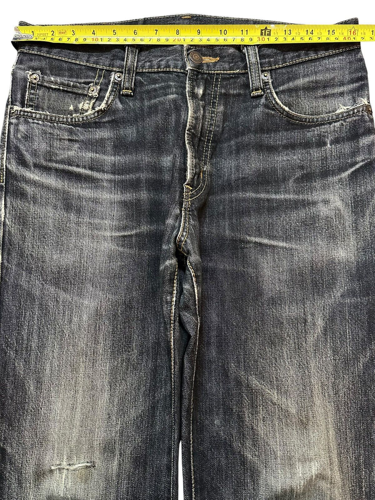 Edwin Vintage Japan Edwin 403 Faded Wash Style Loose Jeans Size US 32 / EU 48 - 12 Thumbnail