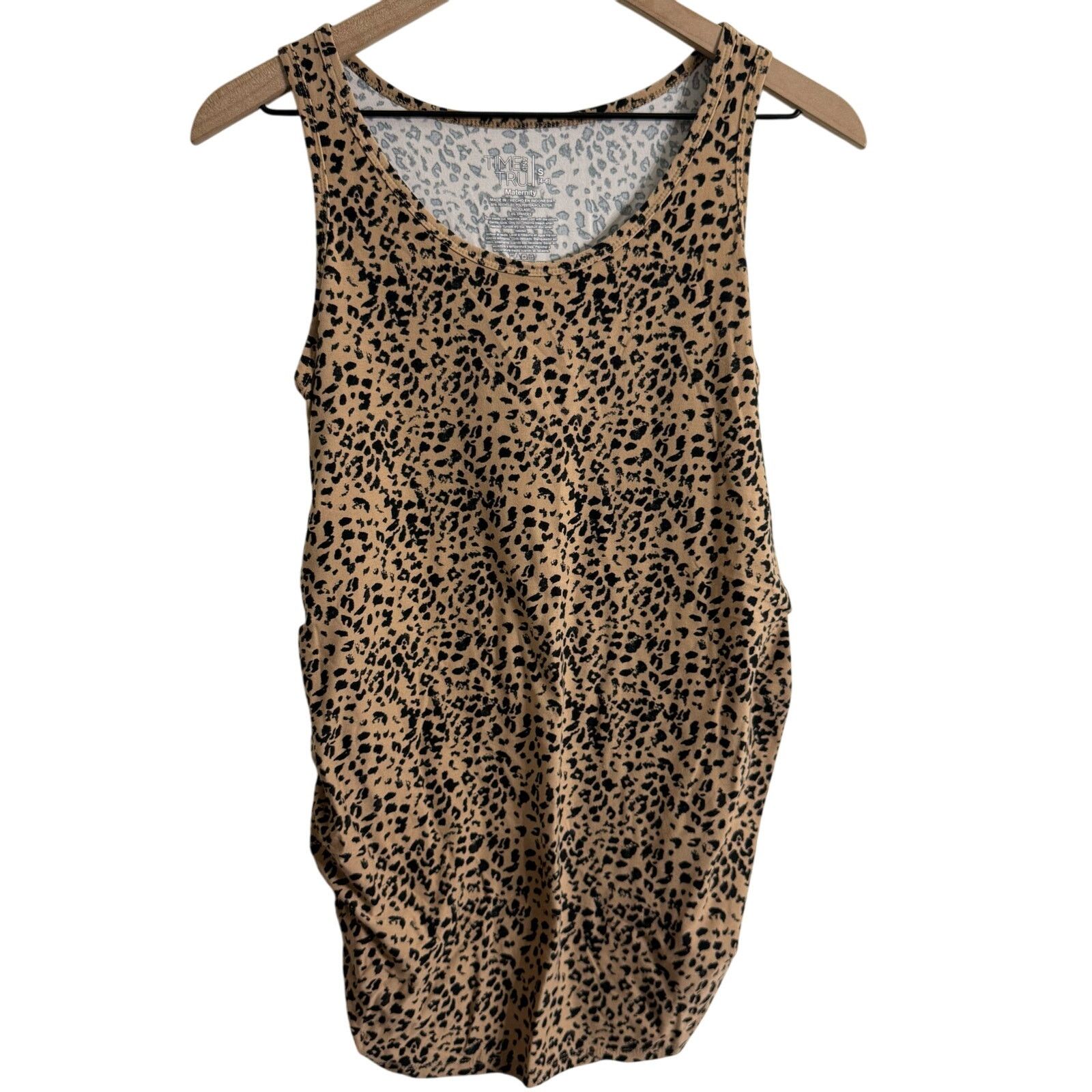 Other Time & Tru Maternity Leopard Print Tank Top Size Small Size S / US 4 / IT 40 - 2 Thumbnail