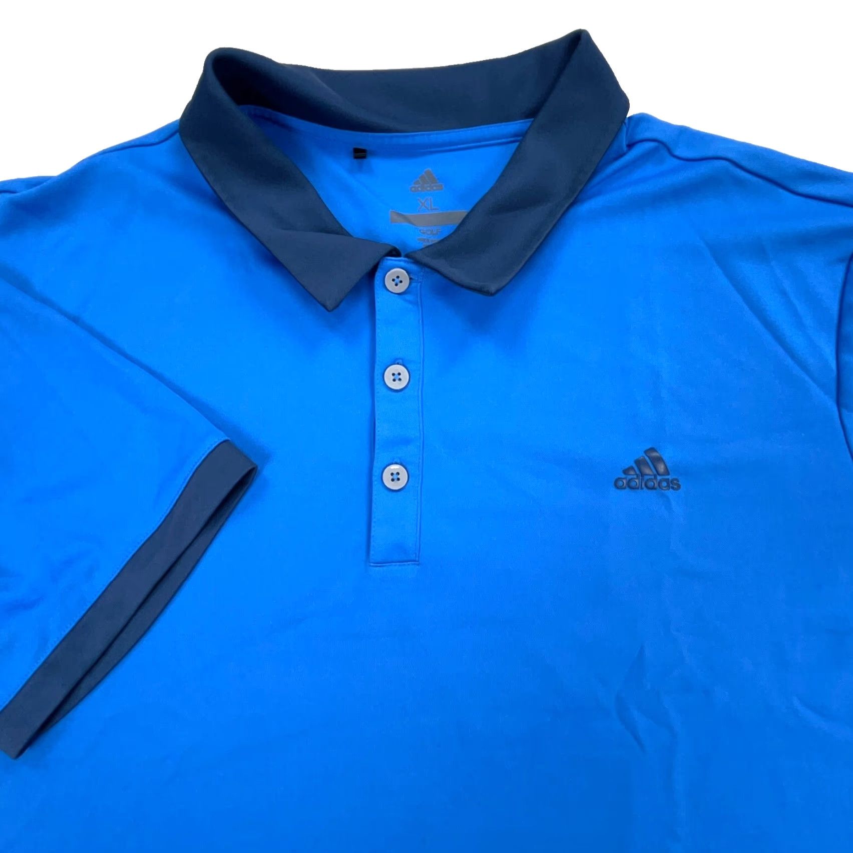 Adidas Adidas Polo Shirt Men XL Blue Performance Golf Tennis Ringer Adult Poly Plain Q Size US XL / EU 56 / 4 - 2 Thumbnail