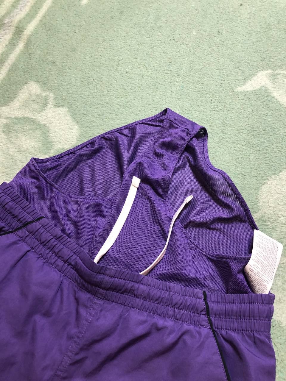 Nike NIKE vintage purple Shorts crazy Y2K streetwear Size US 30 / EU 46 - 16 Thumbnail