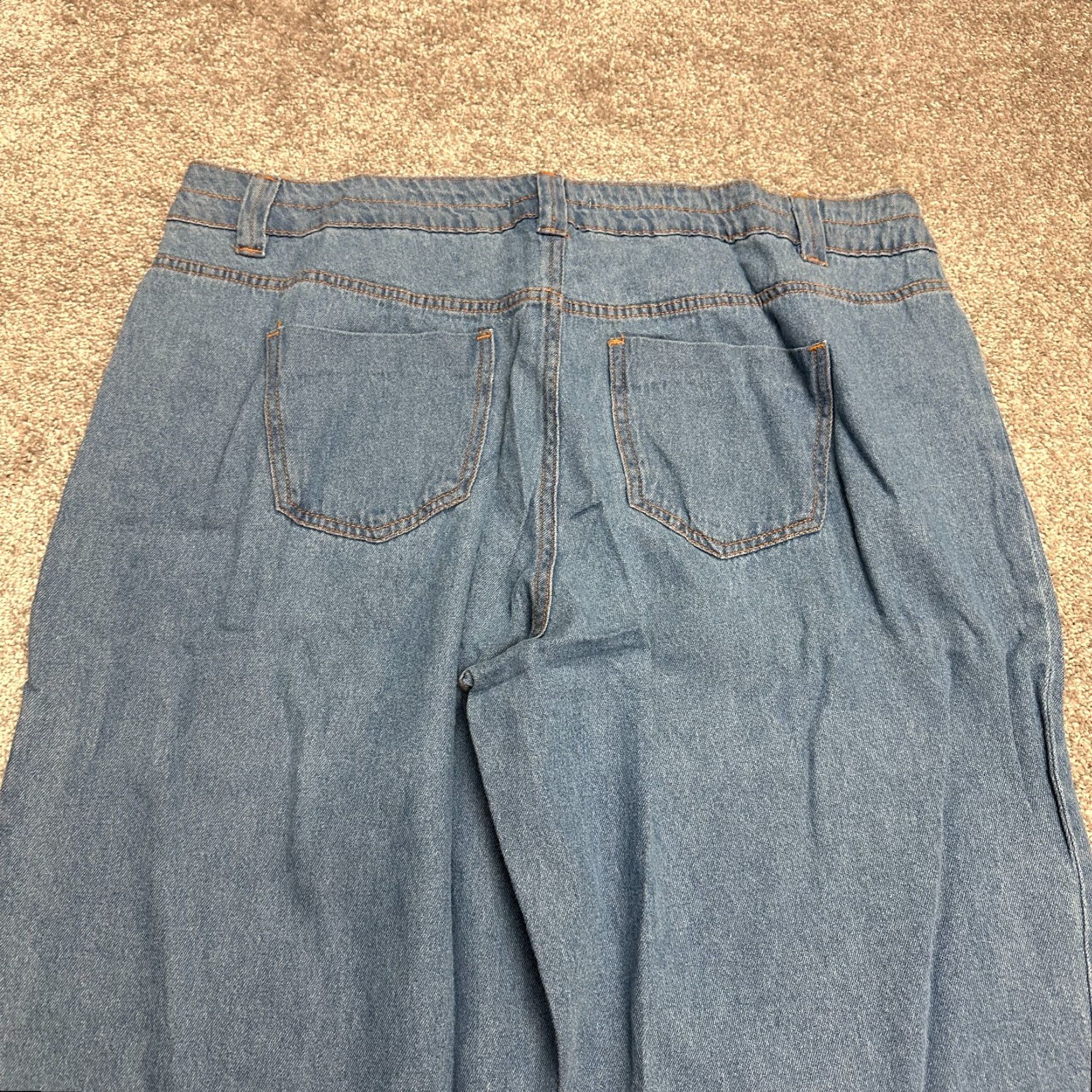 Vintage Woman Within Denim Jeans 20W Womens Blue Straight Casual NWOT 42x31 Natural Fit Size 42" / US 20 - 4 Thumbnail
