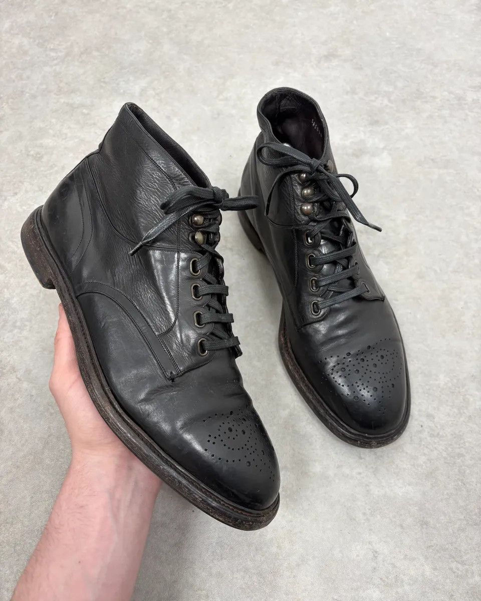 Dolce & Gabbana 2010s Dolce & Gabbana Black Leather Boots Size US 10.5 / EU 43-44 - 1 Thumbnail
