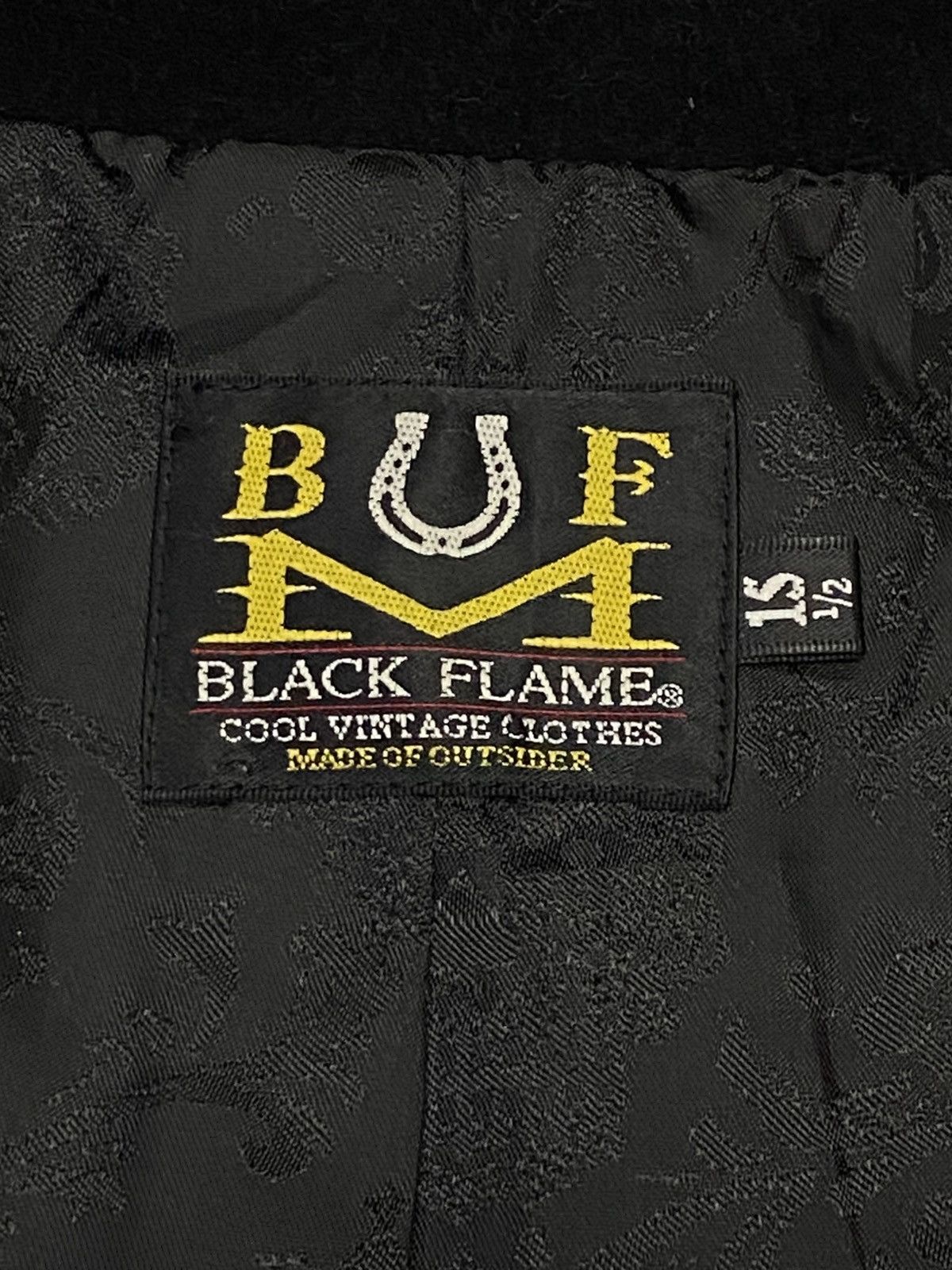 Japanese Brand Black Flame Wool Jacket Size US S / EU 44-46 / 1 - 9 Thumbnail