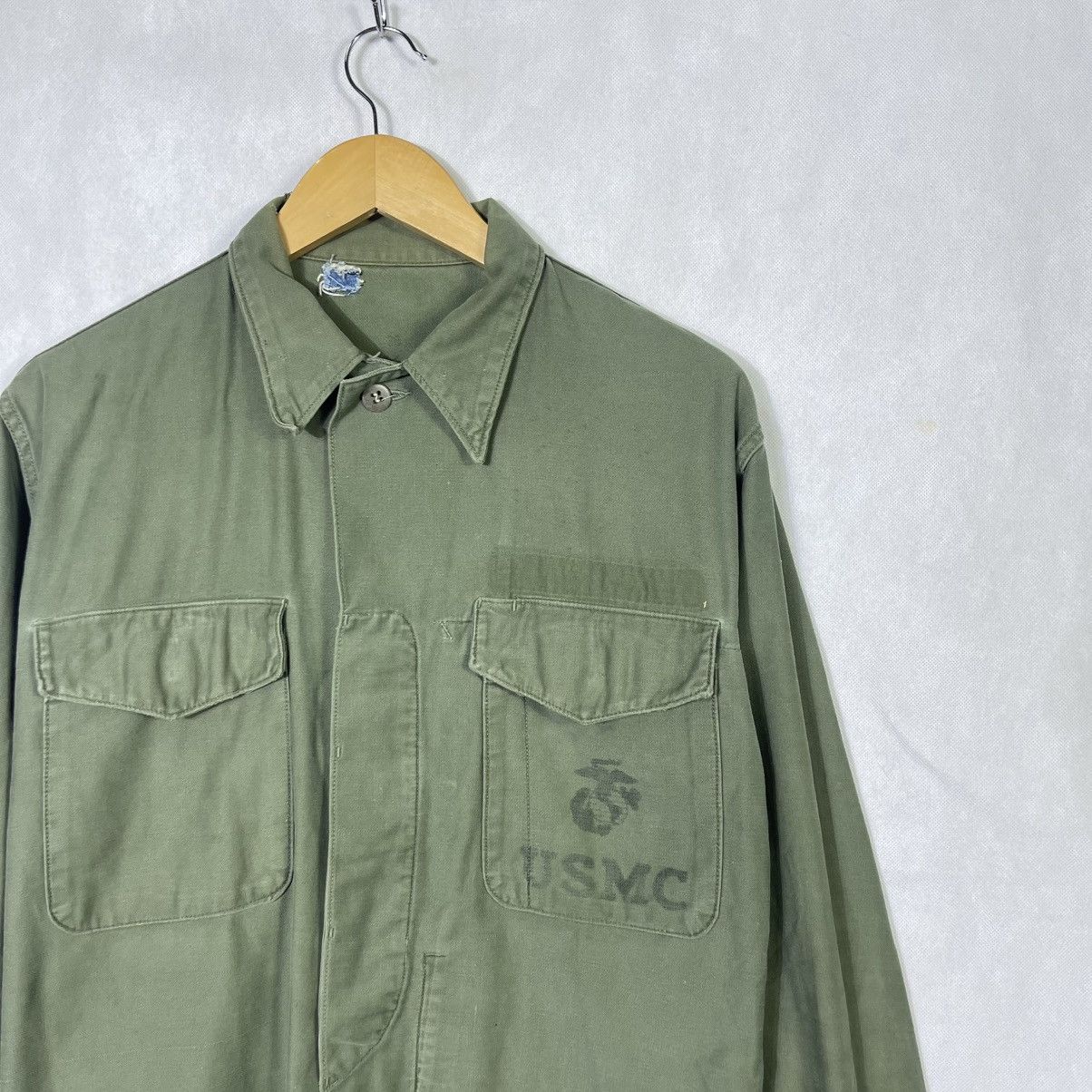 Vintage Vintage 50s USMC P-1958 Vietnam War Utility Shirt Size US S / EU 44-46 / 1 - 3 Thumbnail