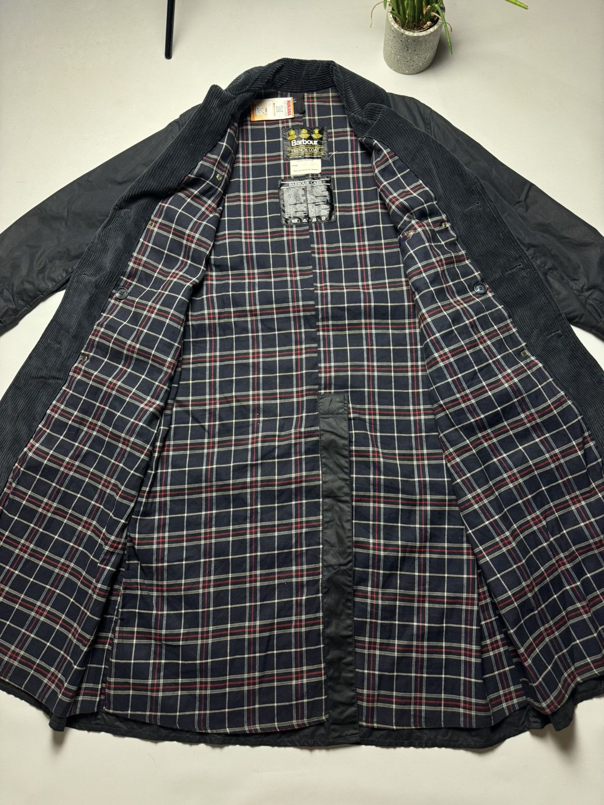 Barbour × Vintage RARE VINTAGE Barbour Wax coat Jacket y2k Size US L / EU 52-54 / 3 - 9 Thumbnail