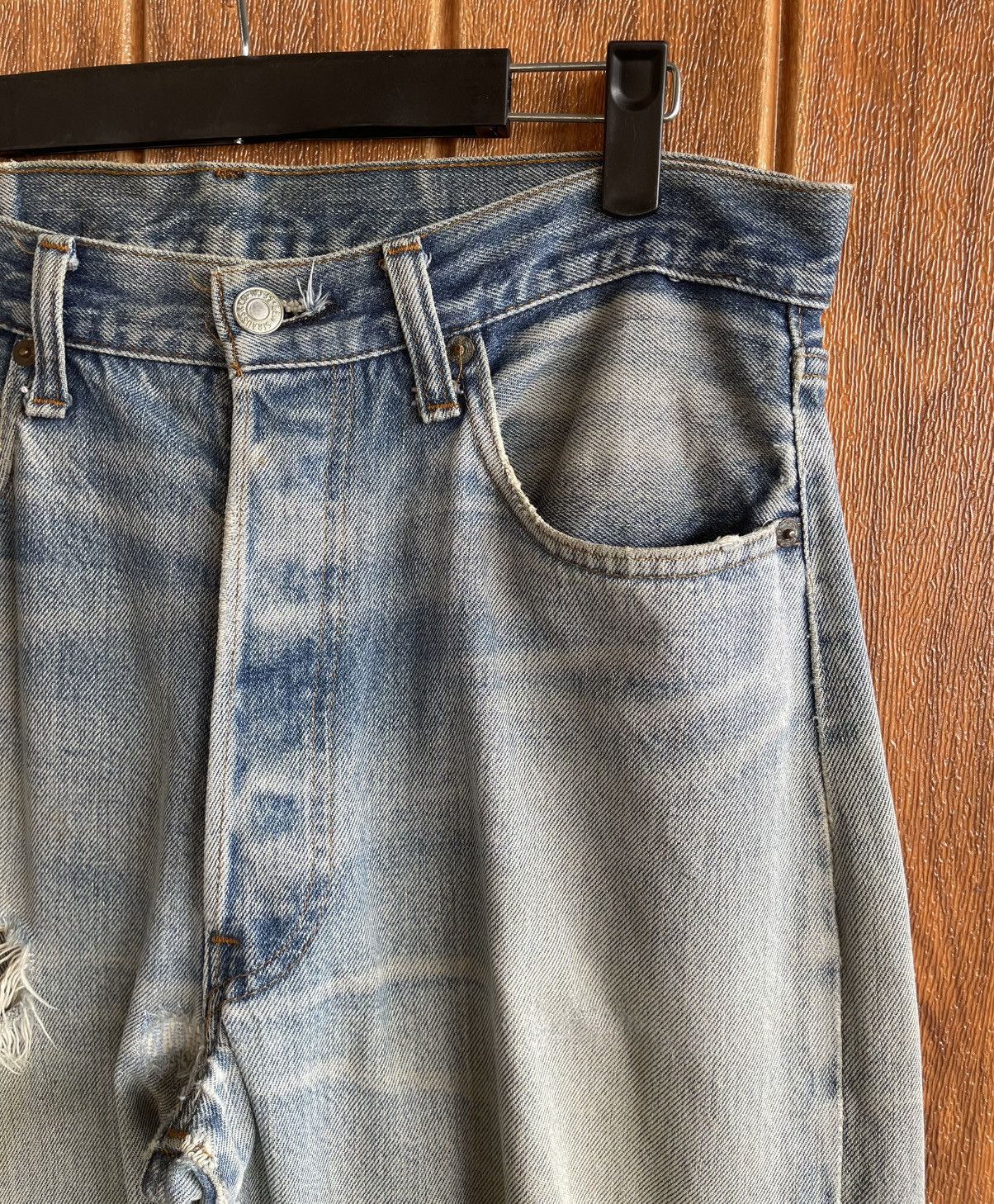Levi's Vintage 80s🔥Levi’s 501🔥Rindem Hidden Rivets Selvedge Denim Size US 33 - 9 Thumbnail