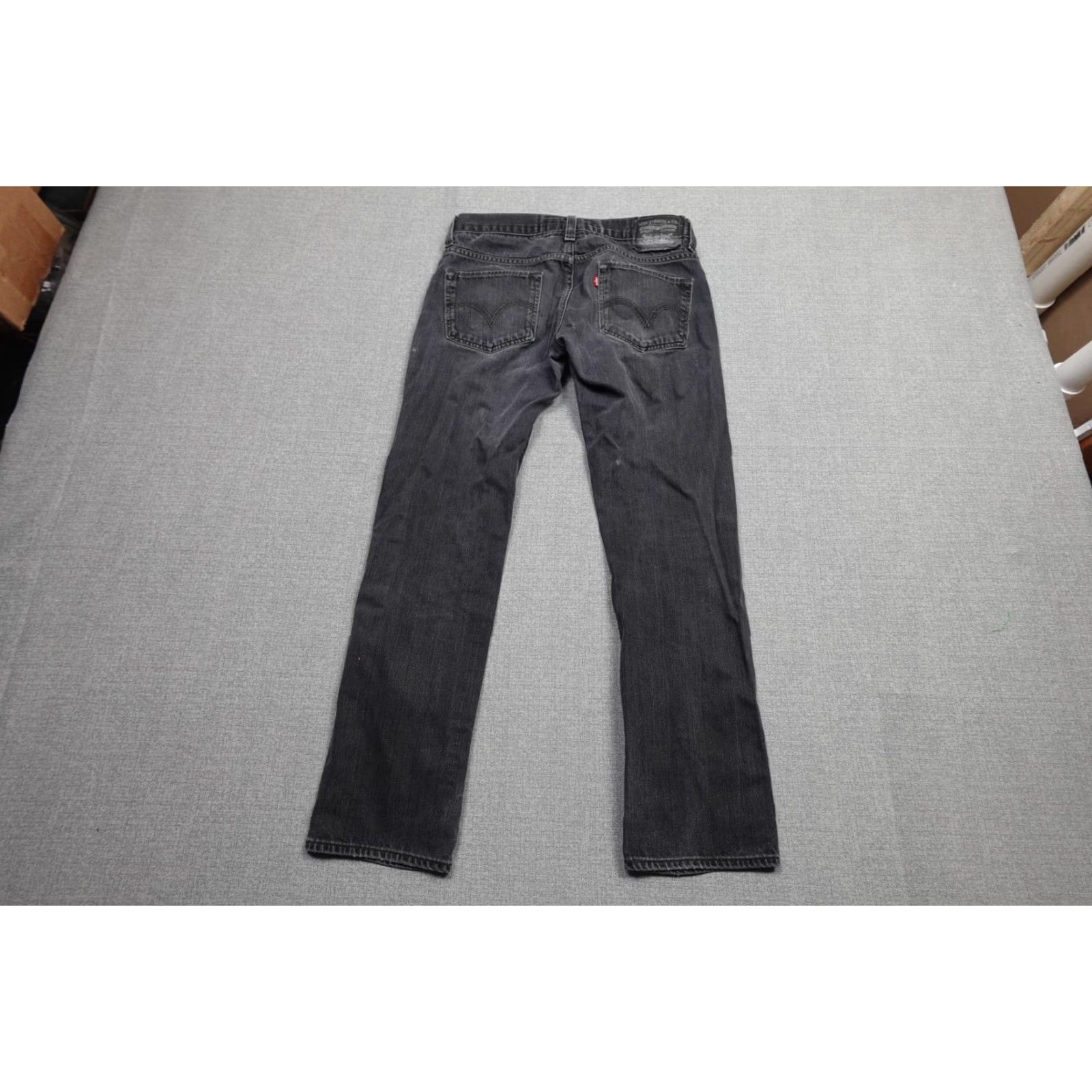 Levi's Levi's 511 Skinny Jeans Mens 33x30 Gray Wash Denim Pants Zip Fly Pocket Trims Leather Back Patch 5-Pocket Size US 33 - 4 Thumbnail