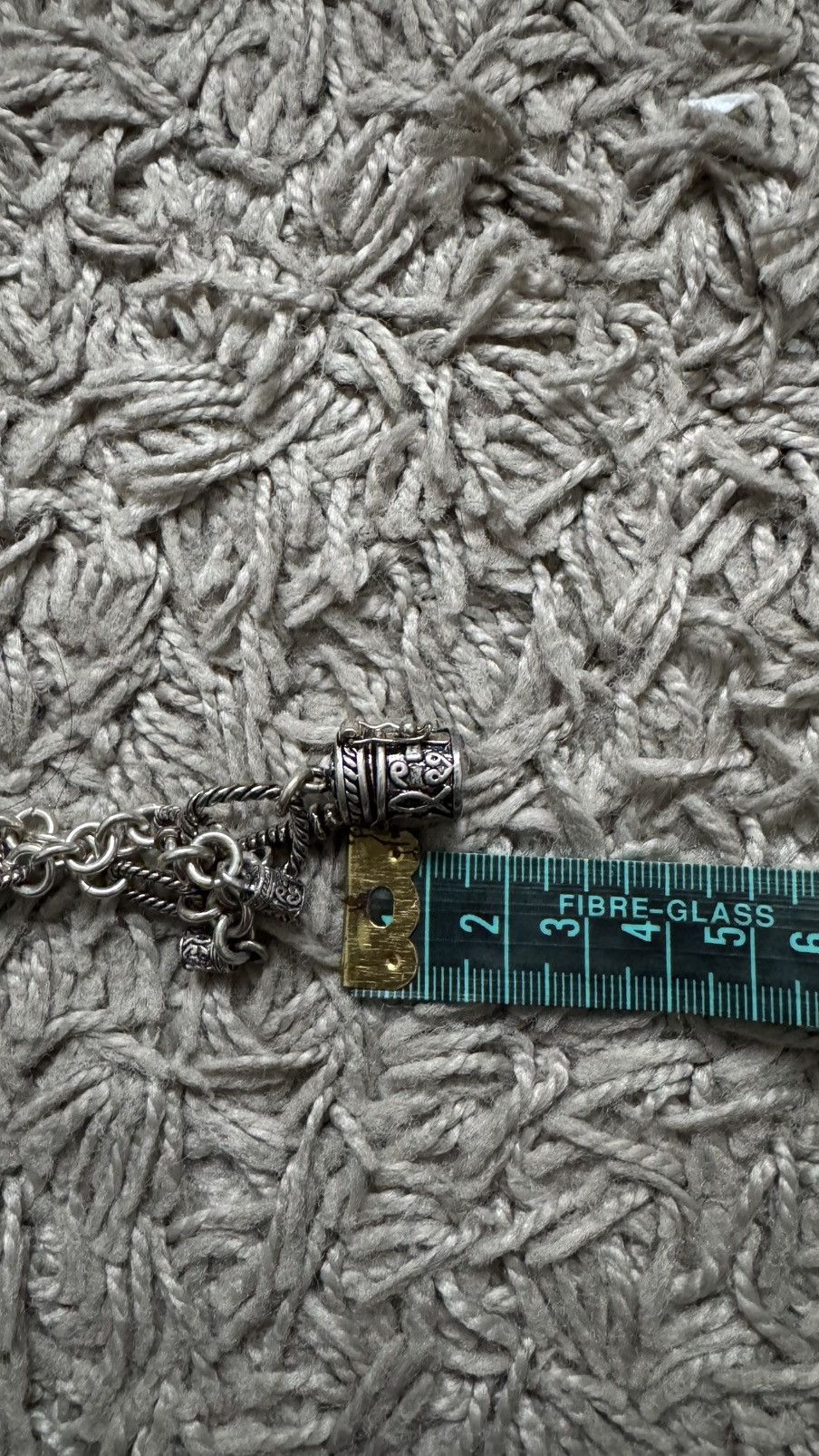 Sterling Silver Prayer Box Pendant with Cross Necklace Sterling Silver Size ONE SIZE - 12 Thumbnail