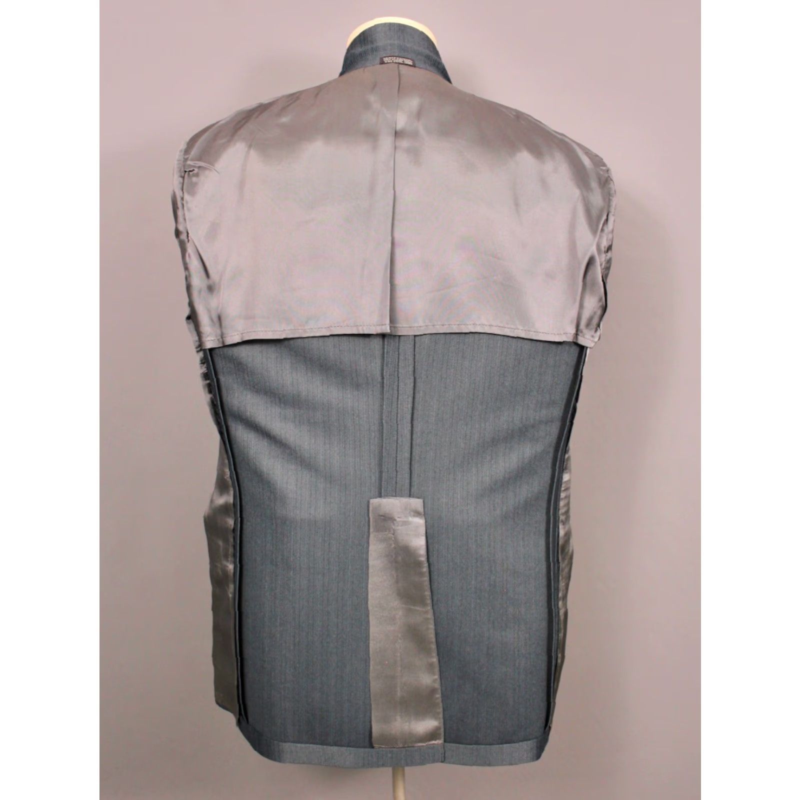 Vintage VINTAGE Sewell Men's VTG 70s Dark Blue 3 PC Western Leisure Suit Sz L 1970s Disco Polyester Men’s Shirt Size 36R - 5 Thumbnail