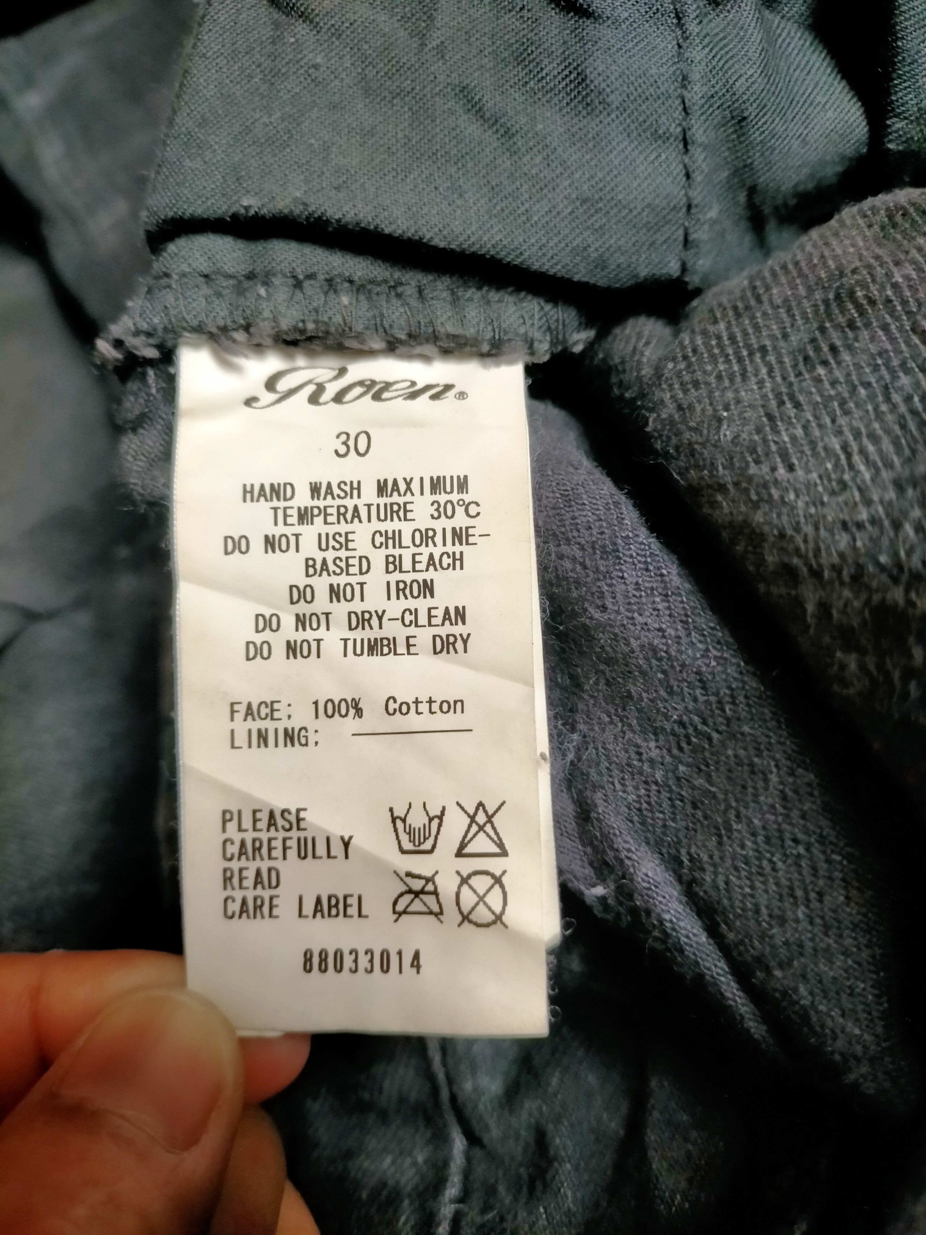 Japanese Brand Roen Jeans Cargo Punk Style Size US 30 / EU 46 - 19 Thumbnail